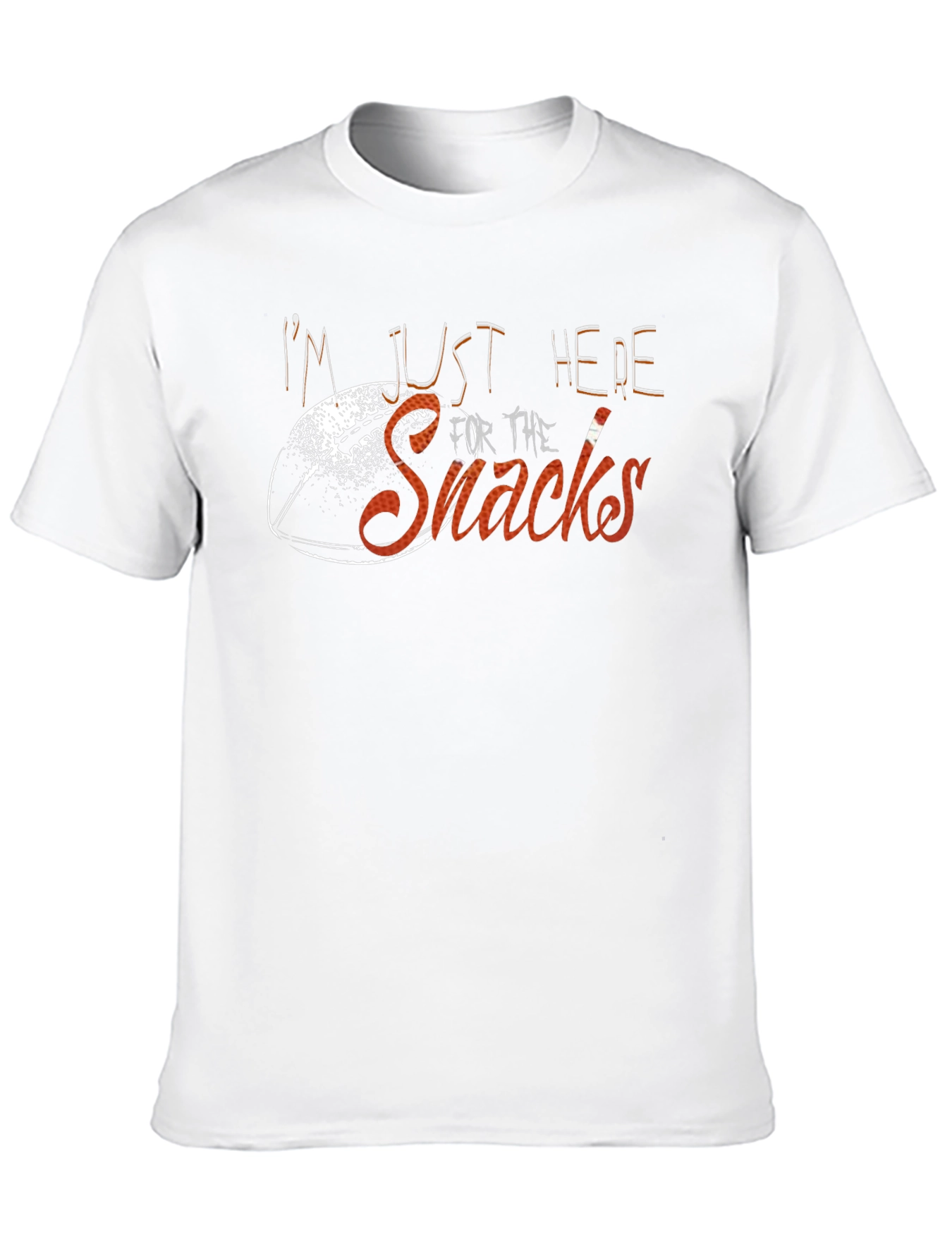 Im Just Here For The Snacks Black T-Shirt