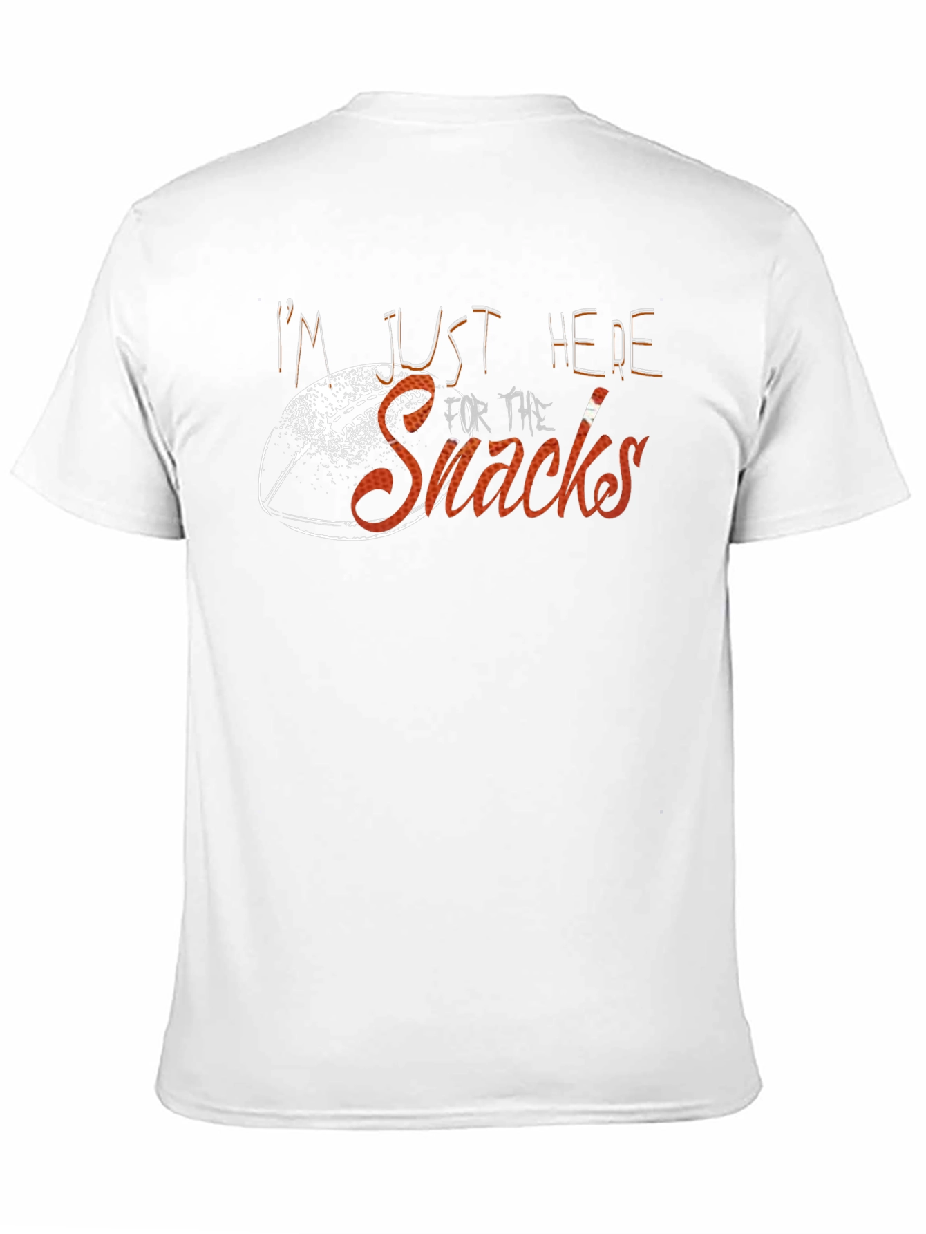 Im Just Here For The Snacks Black T-Shirt