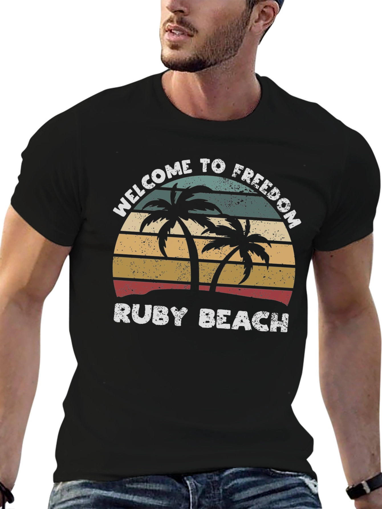 Welcome to Freedom Ruby Beach Graphic Tee