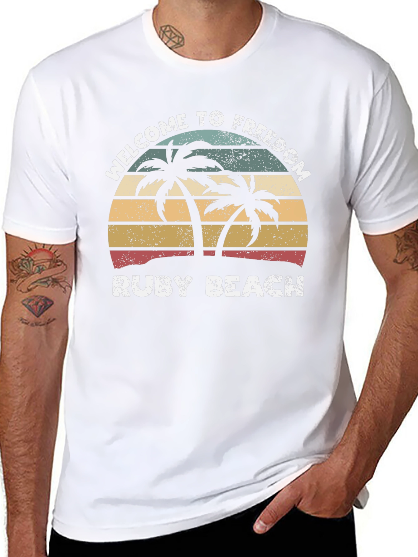 Welcome to Freedom Ruby Beach Graphic Tee