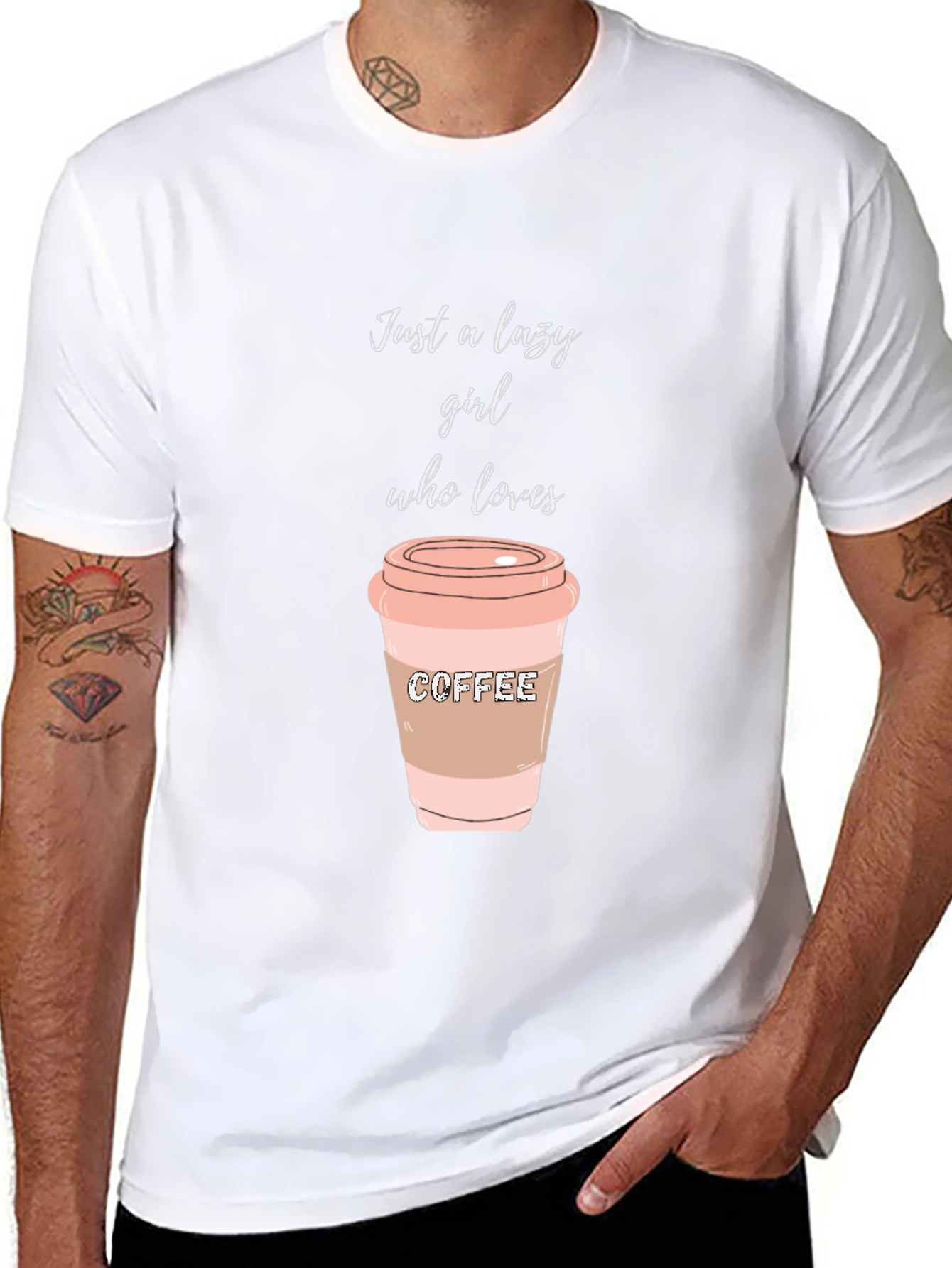Lazy Girl Coffee Lover T-Shirt
