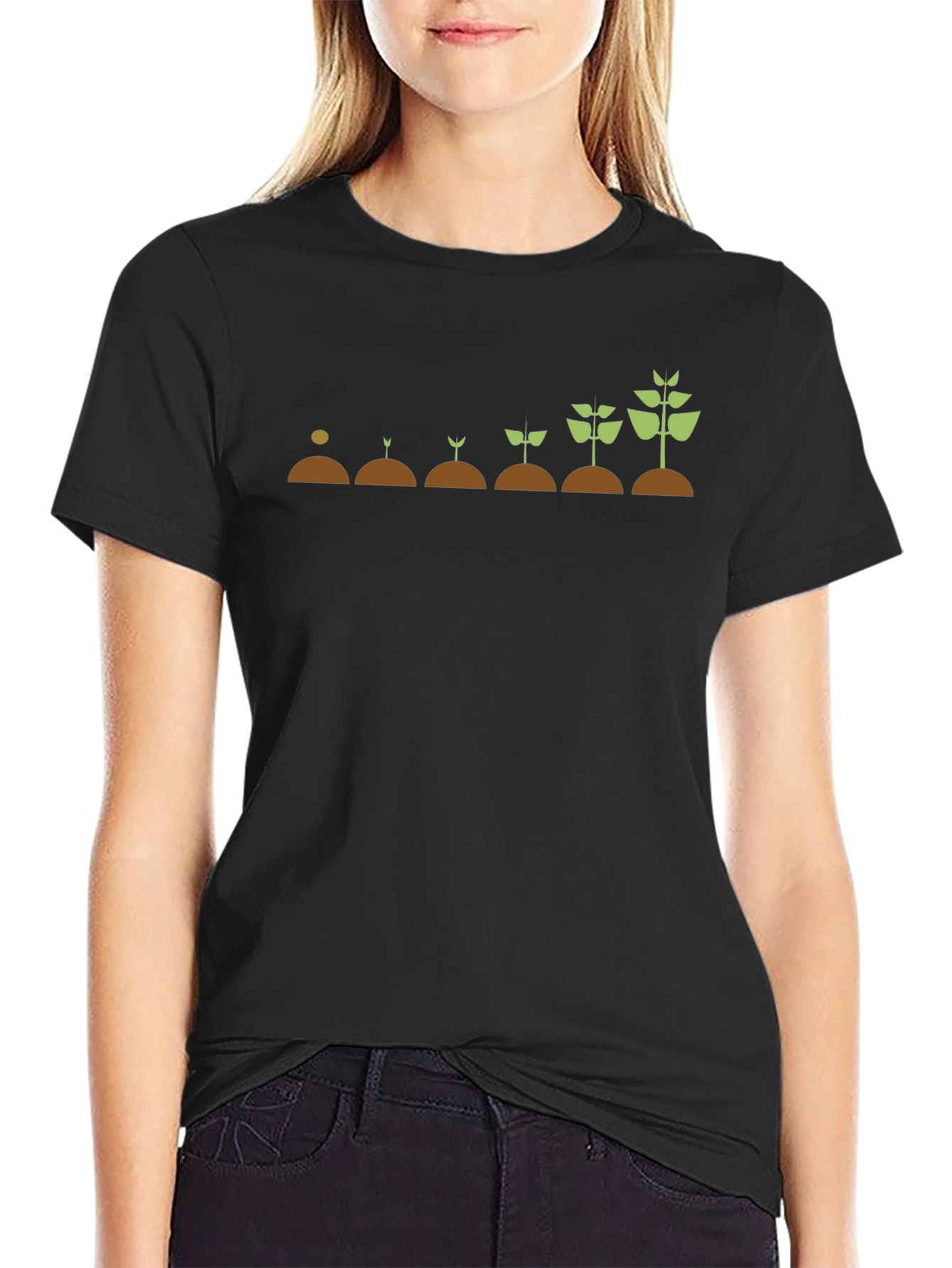 Growth Cycle Graphic T-Shirt - Black
