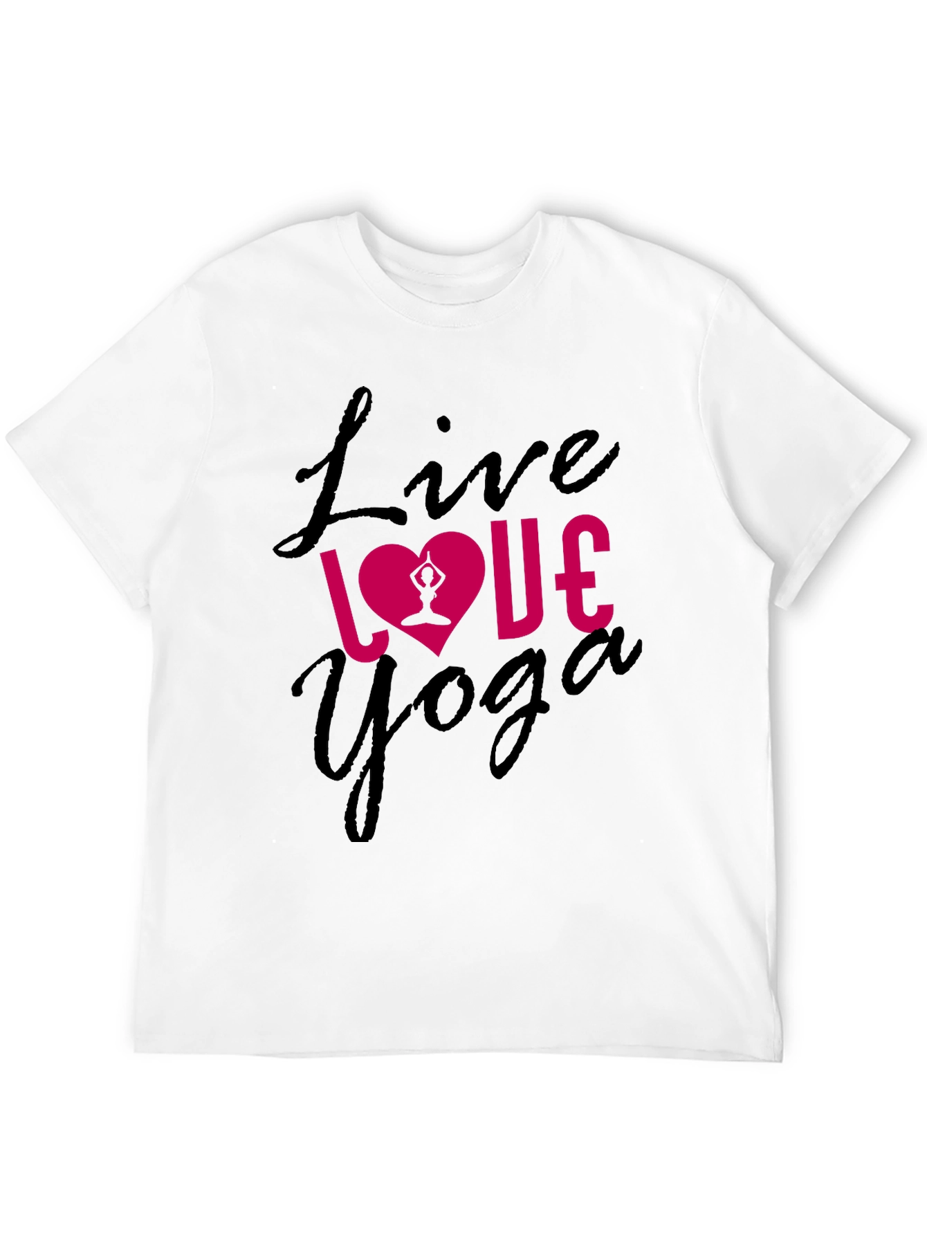 Live Love Yoga Black T-Shirt
