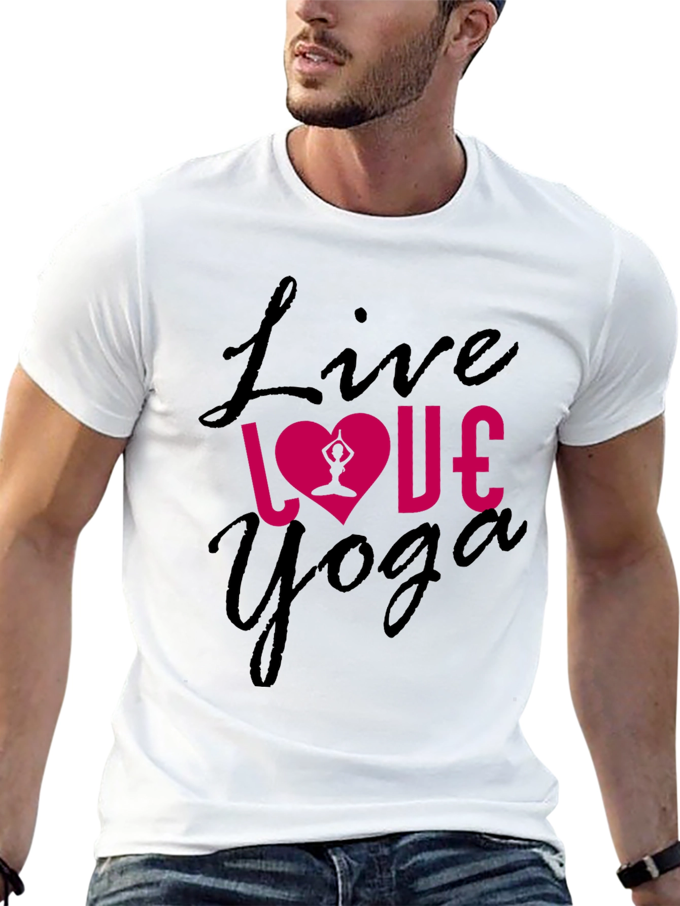 Live Love Yoga Black T-Shirt