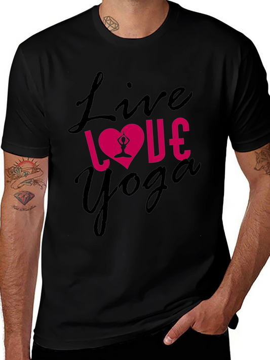 Live Love Yoga Black T-Shirt