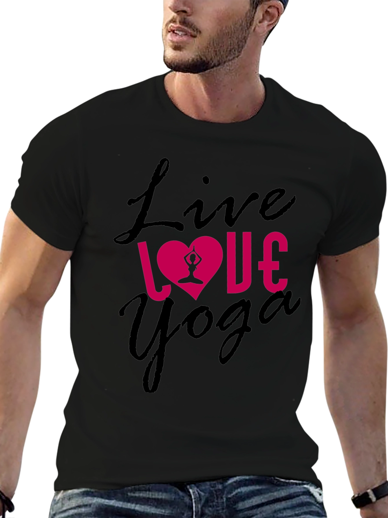 Live Love Yoga Black T-Shirt