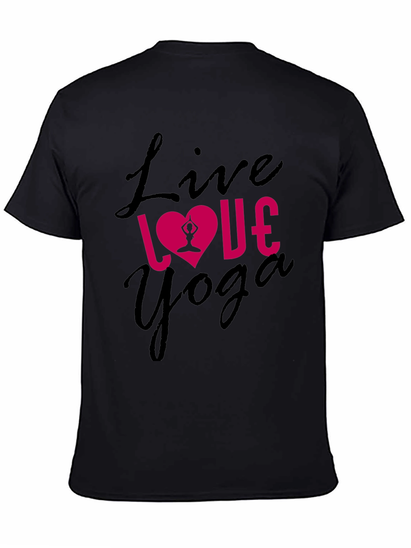 Live Love Yoga Black T-Shirt