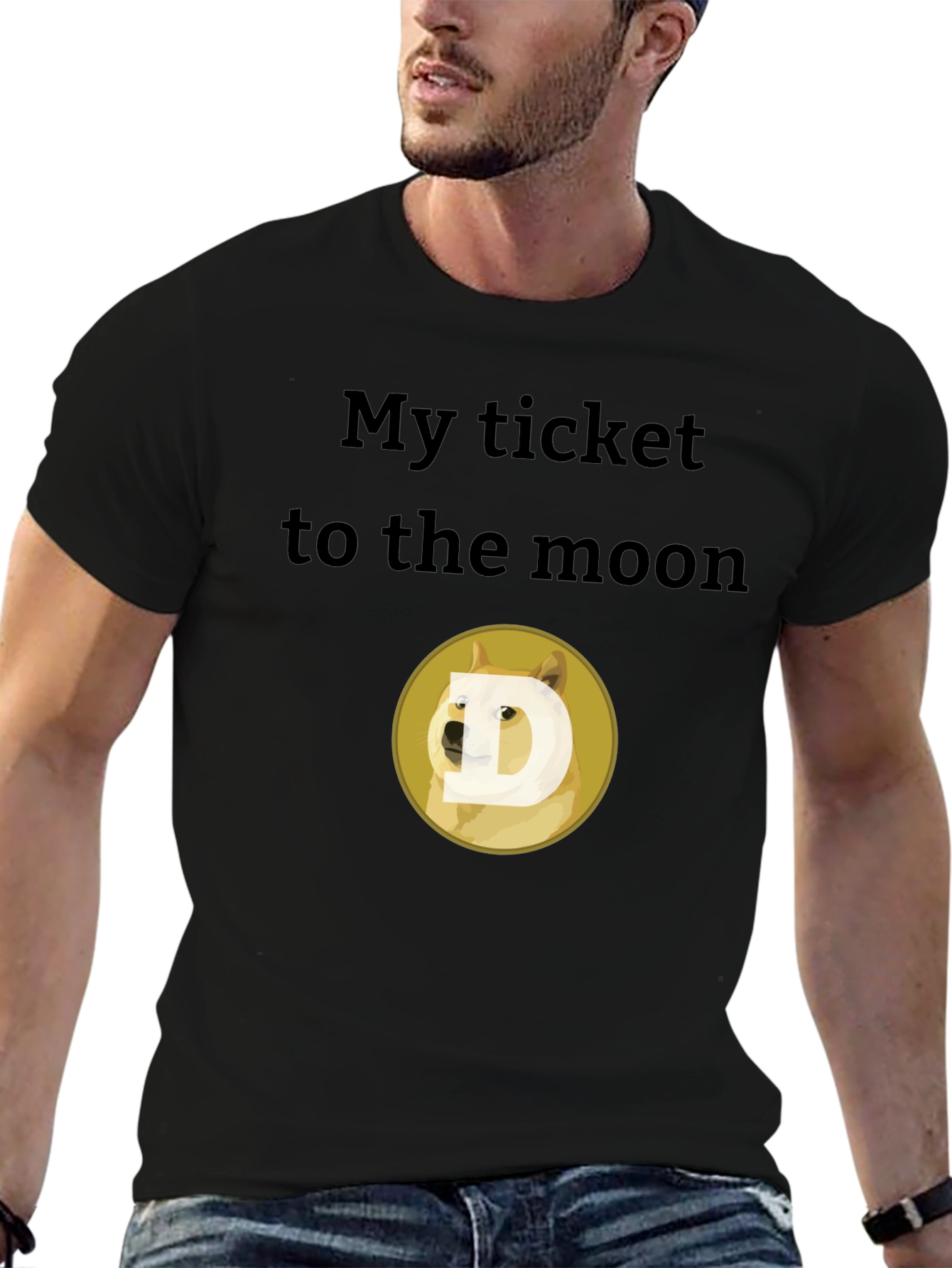 My Ticket to the Moon Dogecoin T-Shirt