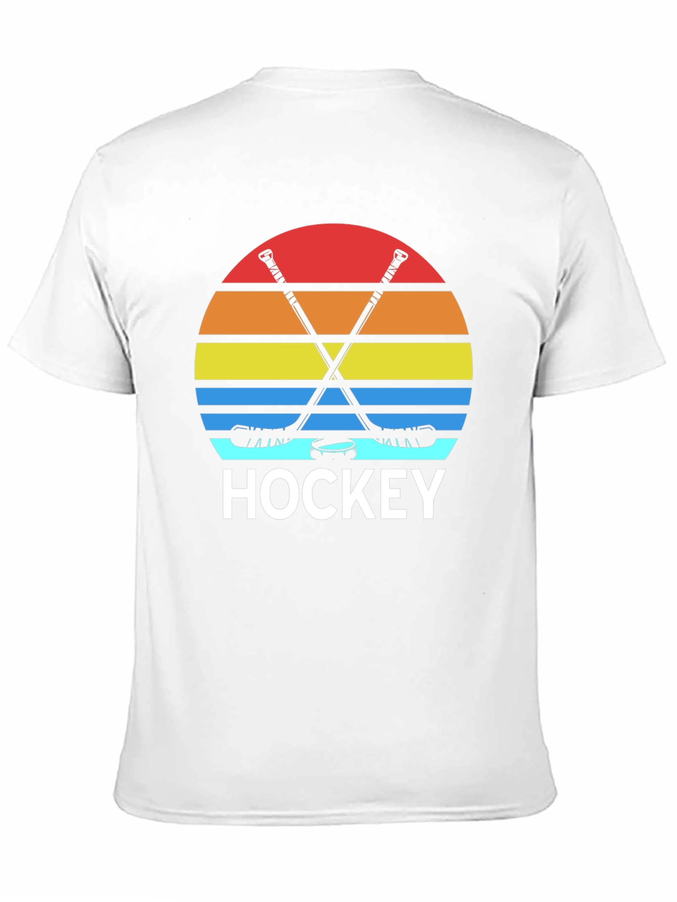 Retro Hockey Sunset Graphic Tee