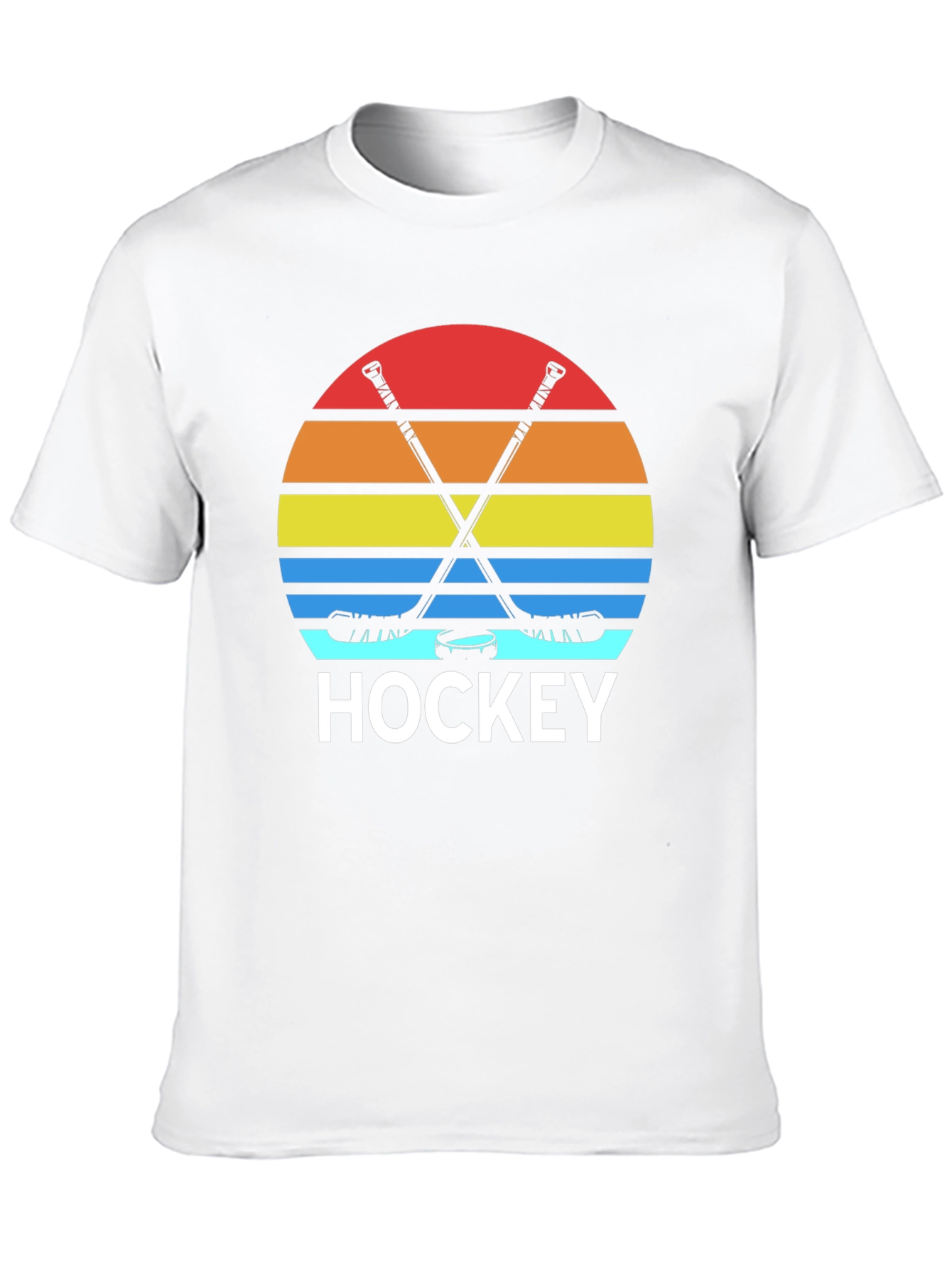 Retro Hockey Sunset Graphic Tee