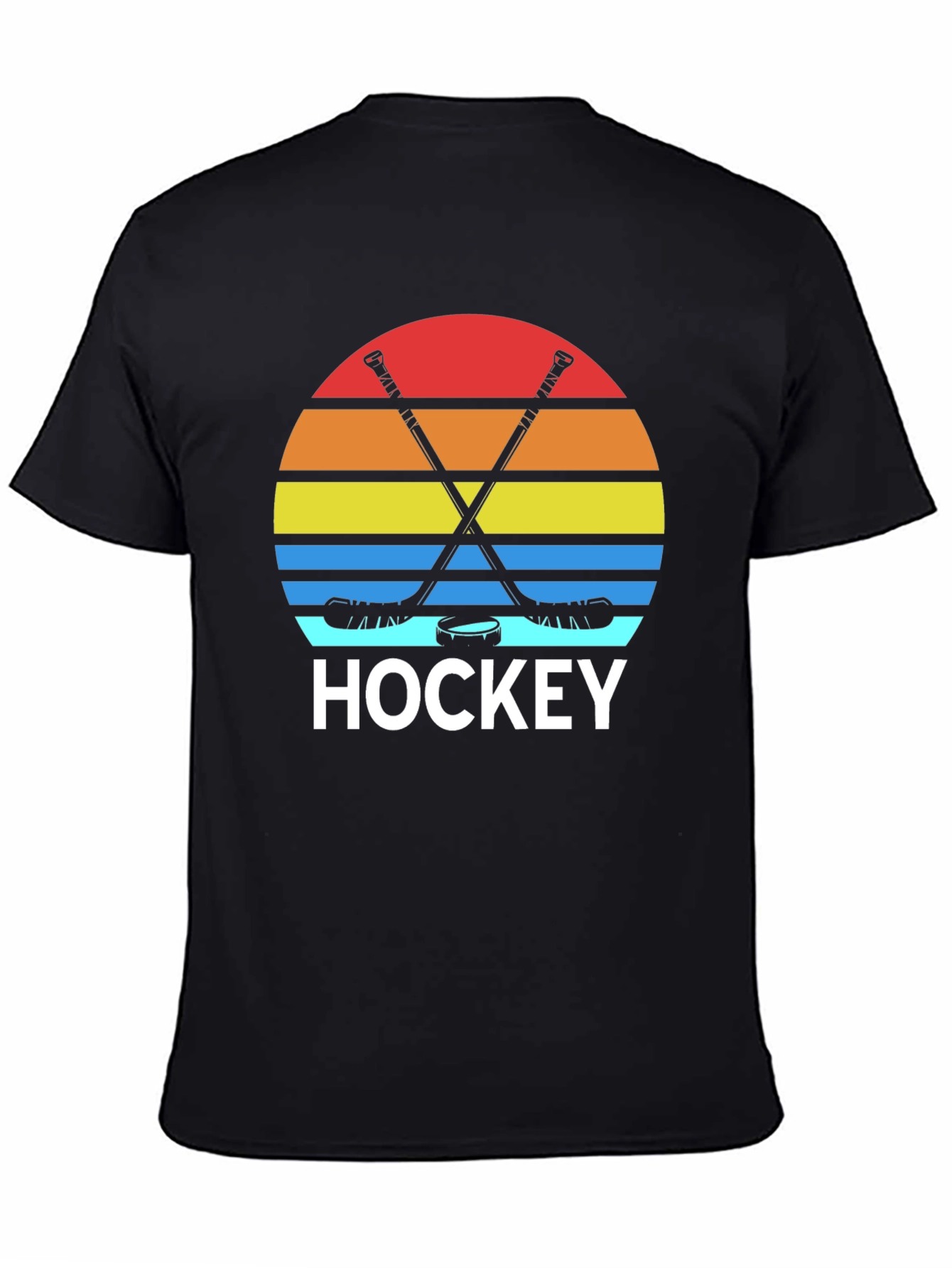 Retro Hockey Sunset Graphic Tee