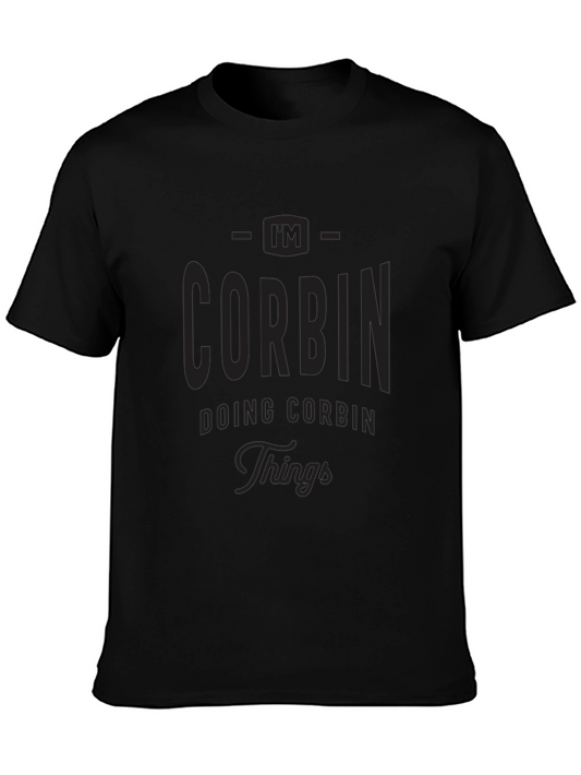 Im Corbin Doing Corbin Things - Black T-Shirt