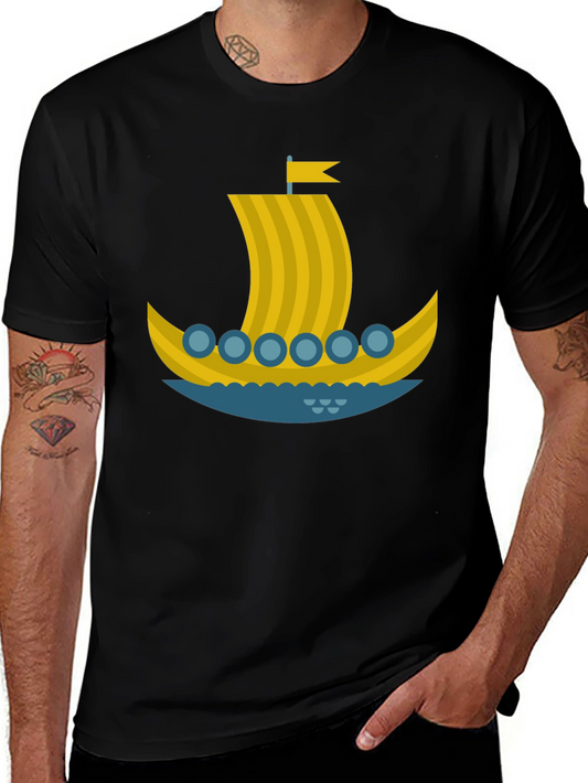 Viking Ship Graphic T-Shirt