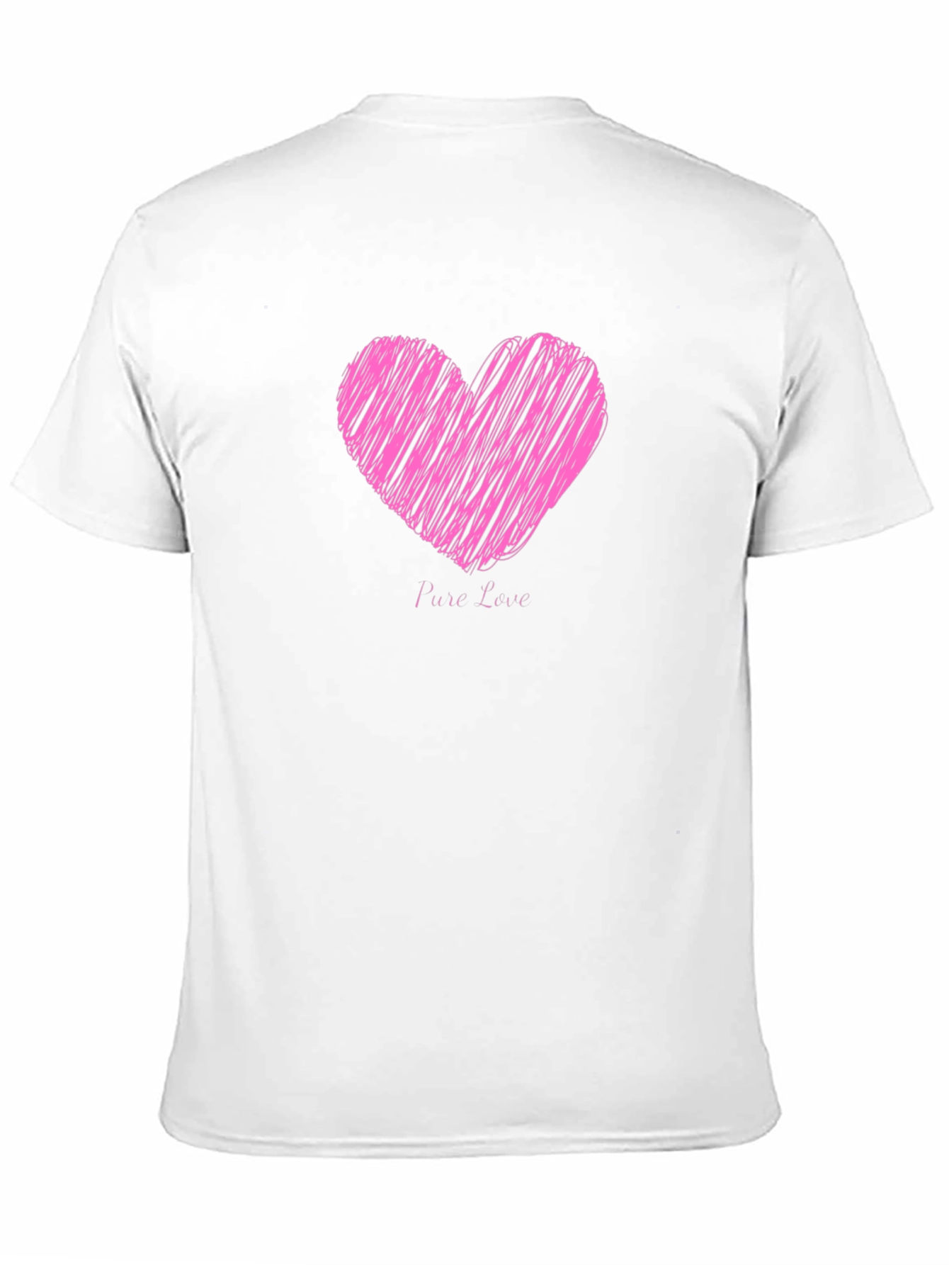 Heart Pure Love Black T-Shirt
