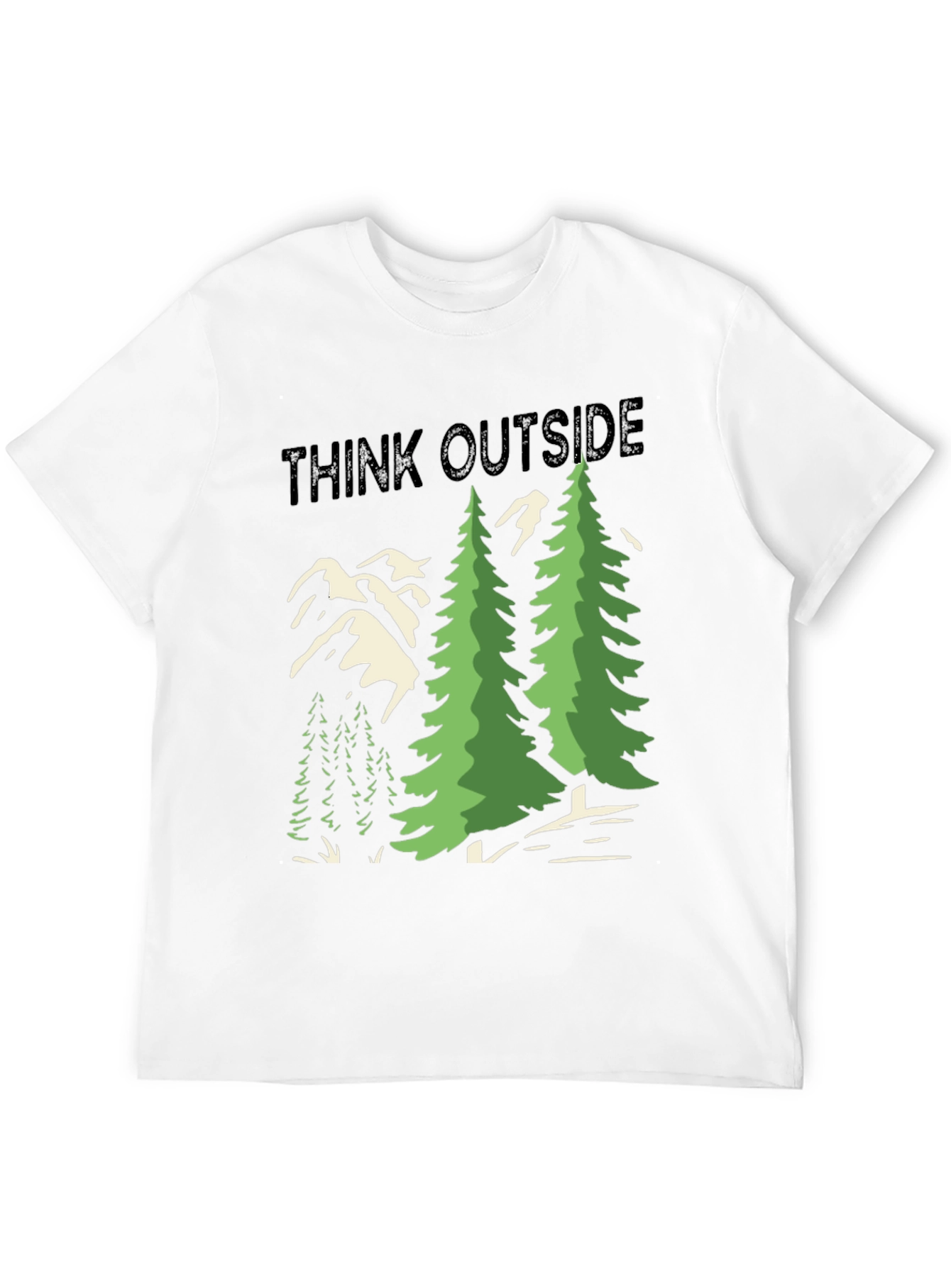 Think Outside Graphic Tee - Nature Lover Shirt
