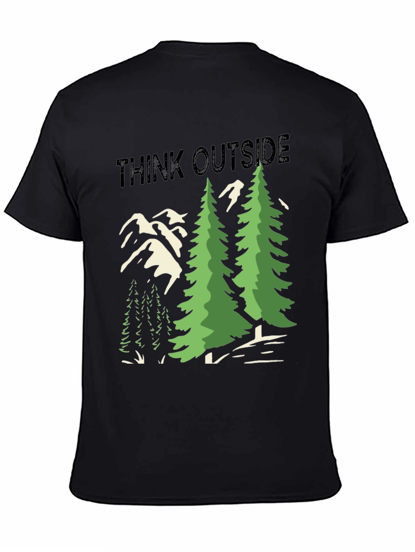Think Outside Graphic Tee - Nature Lover Shirt