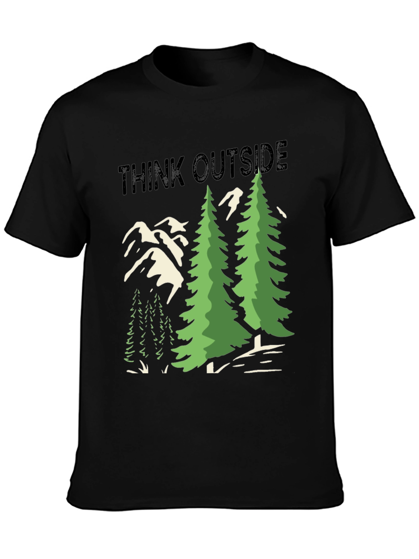 Think Outside Graphic Tee - Nature Lover Shirt