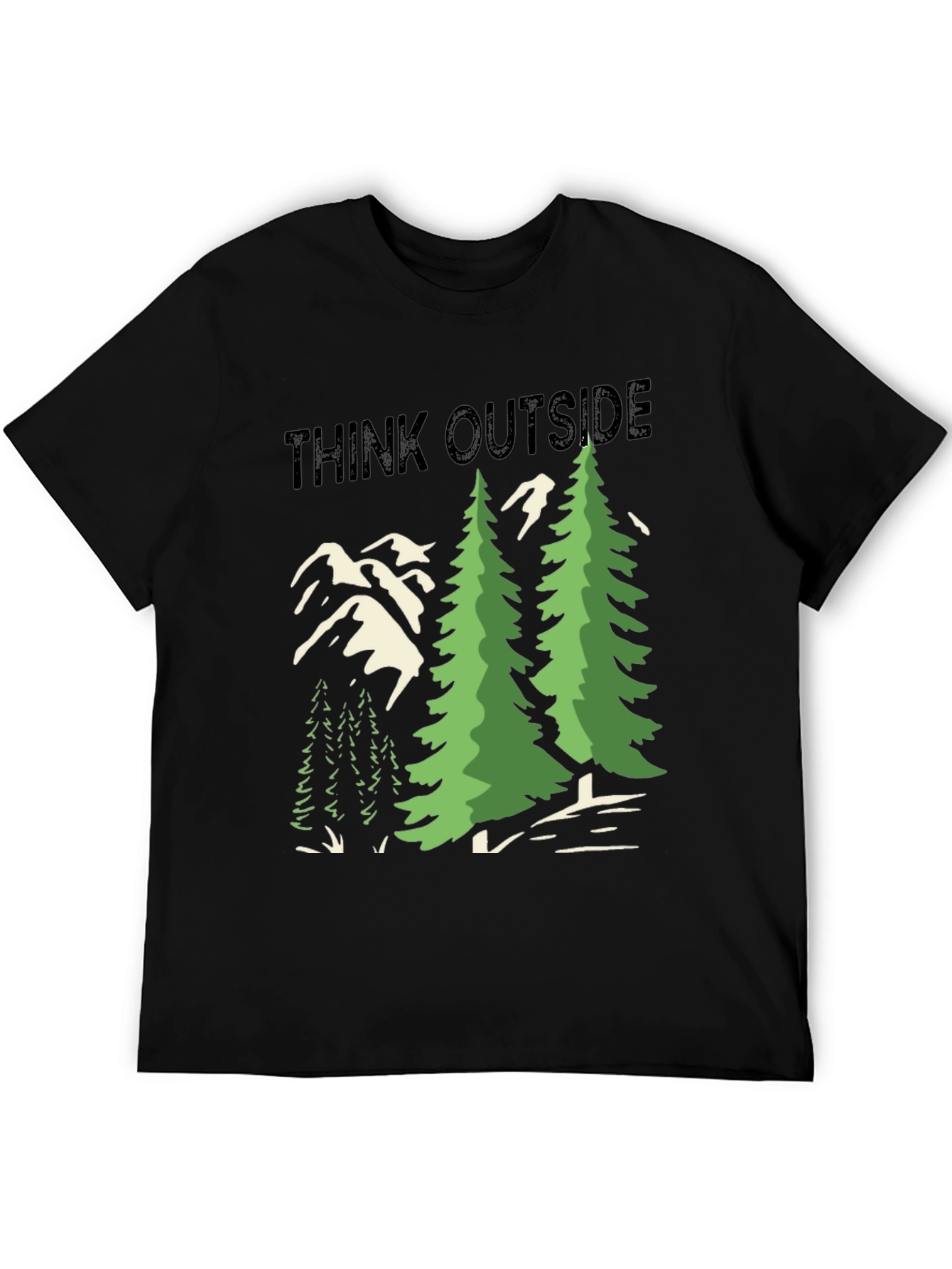 Think Outside Graphic Tee - Nature Lover Shirt