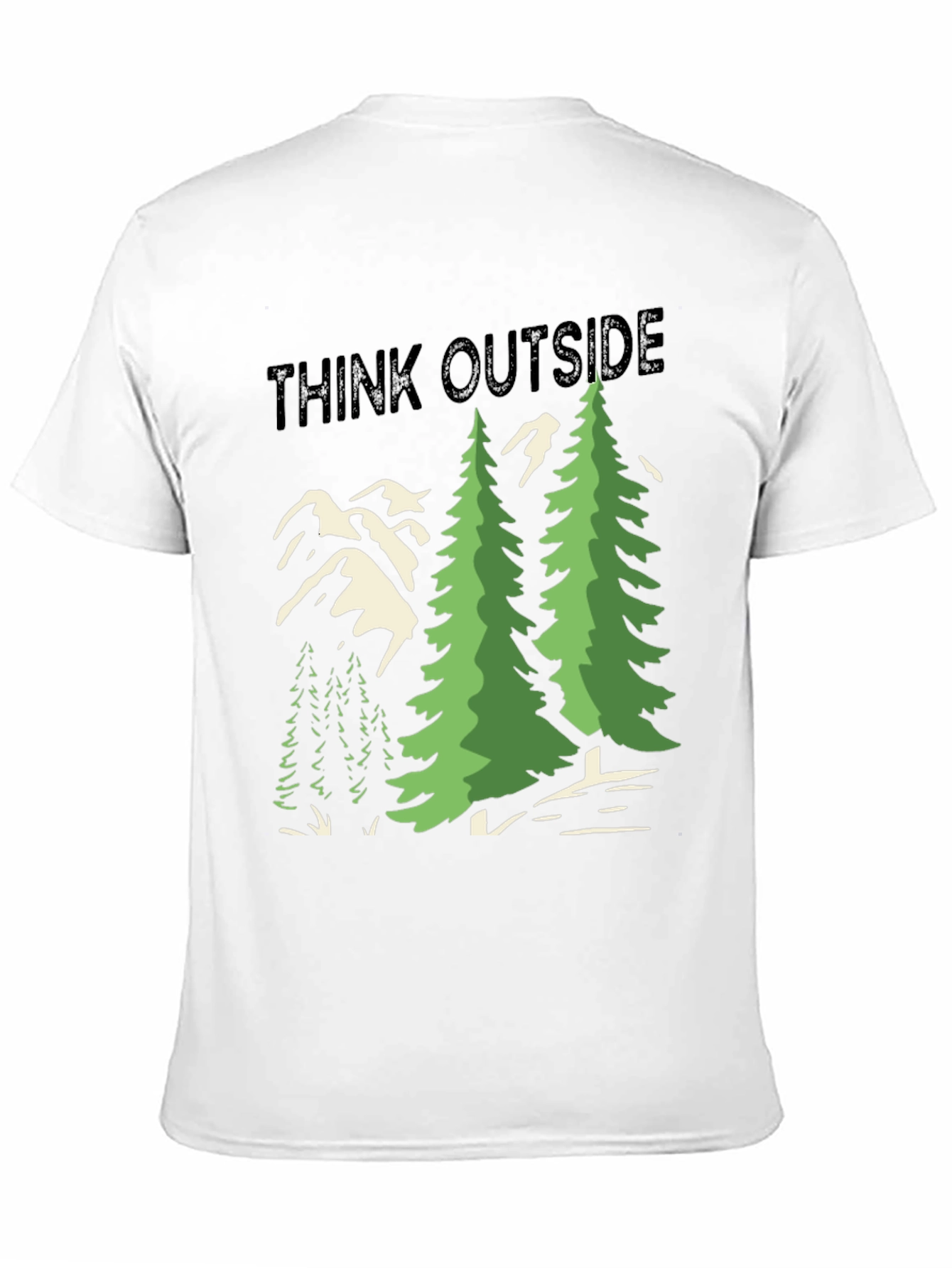 Think Outside Graphic Tee - Nature Lover Shirt