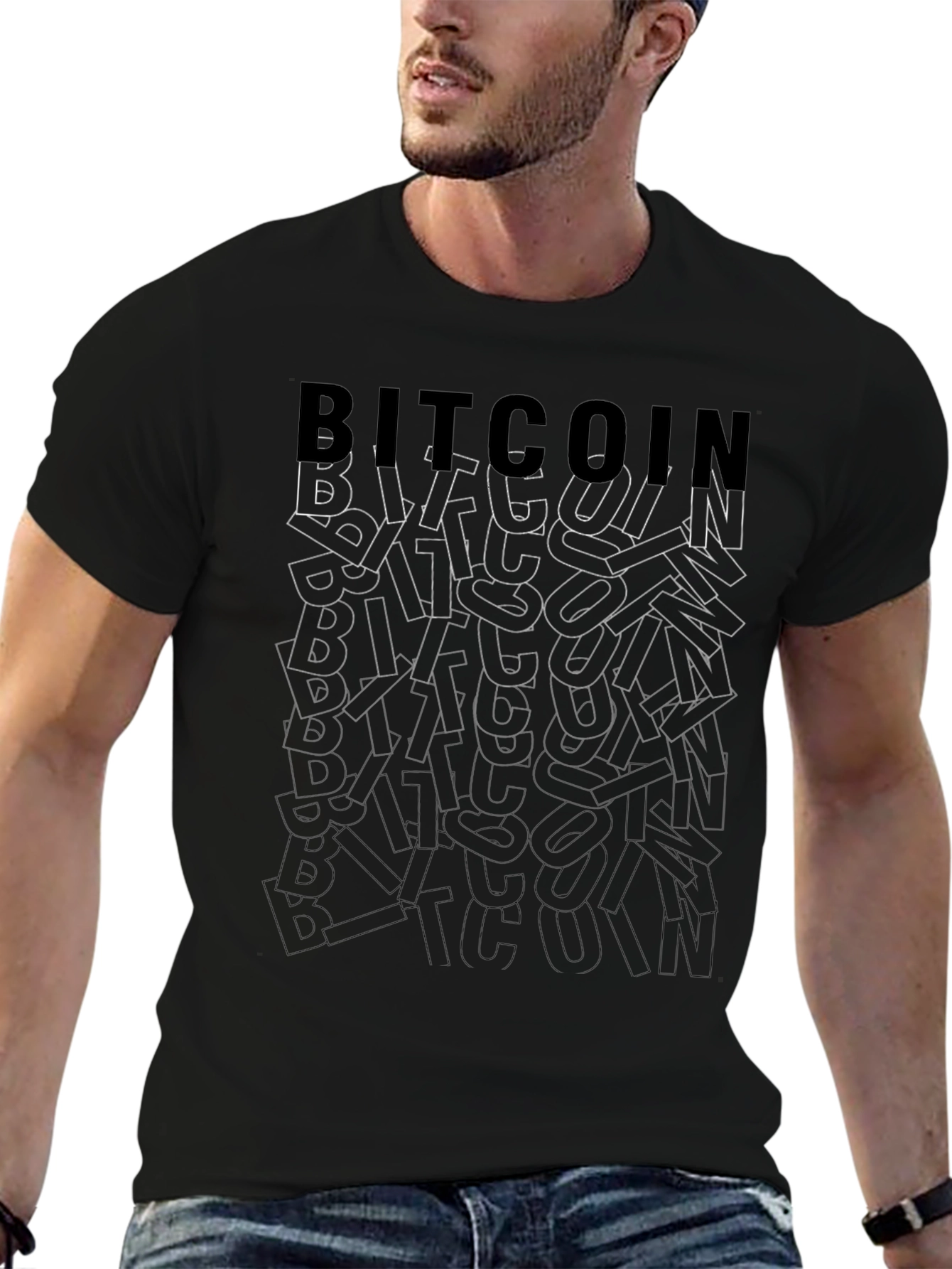Bitcoin Graphic Tee - Crypto Inspired Mens T-Shirt