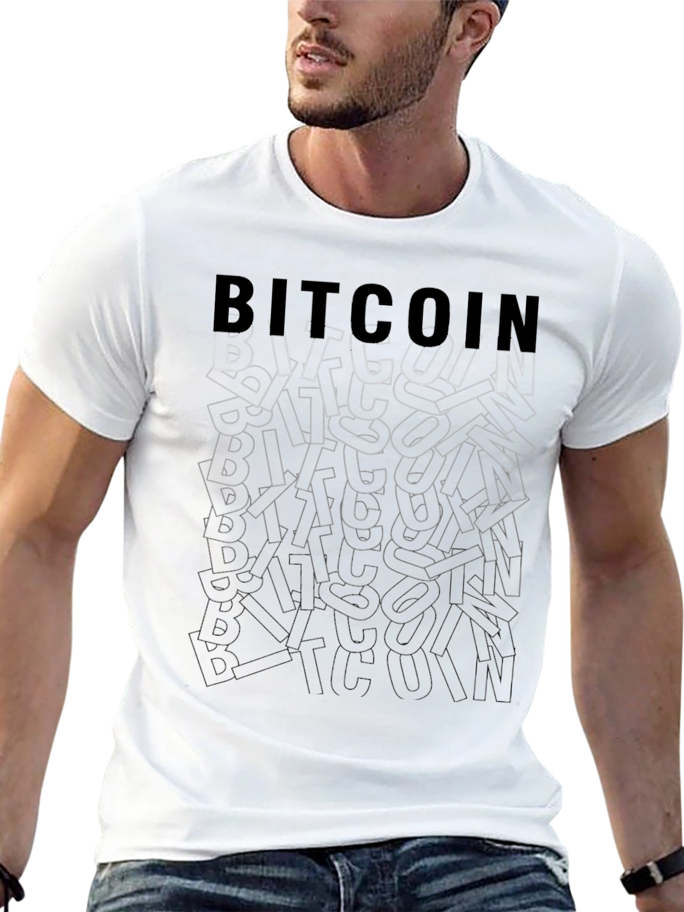 Bitcoin Graphic Tee - Crypto Inspired Mens T-Shirt