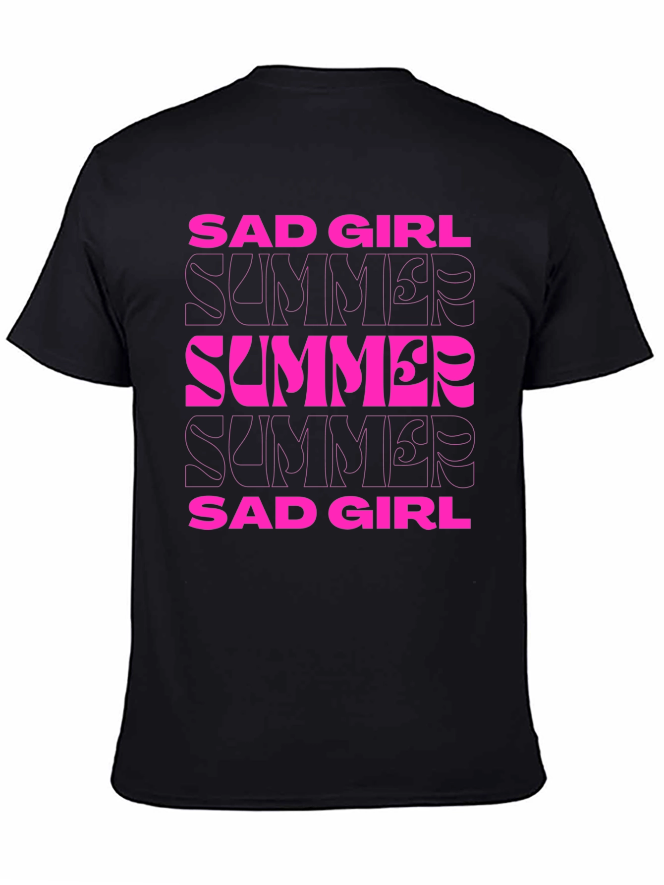 Sad Girl Summer Graphic Tee - Stylish Comfort