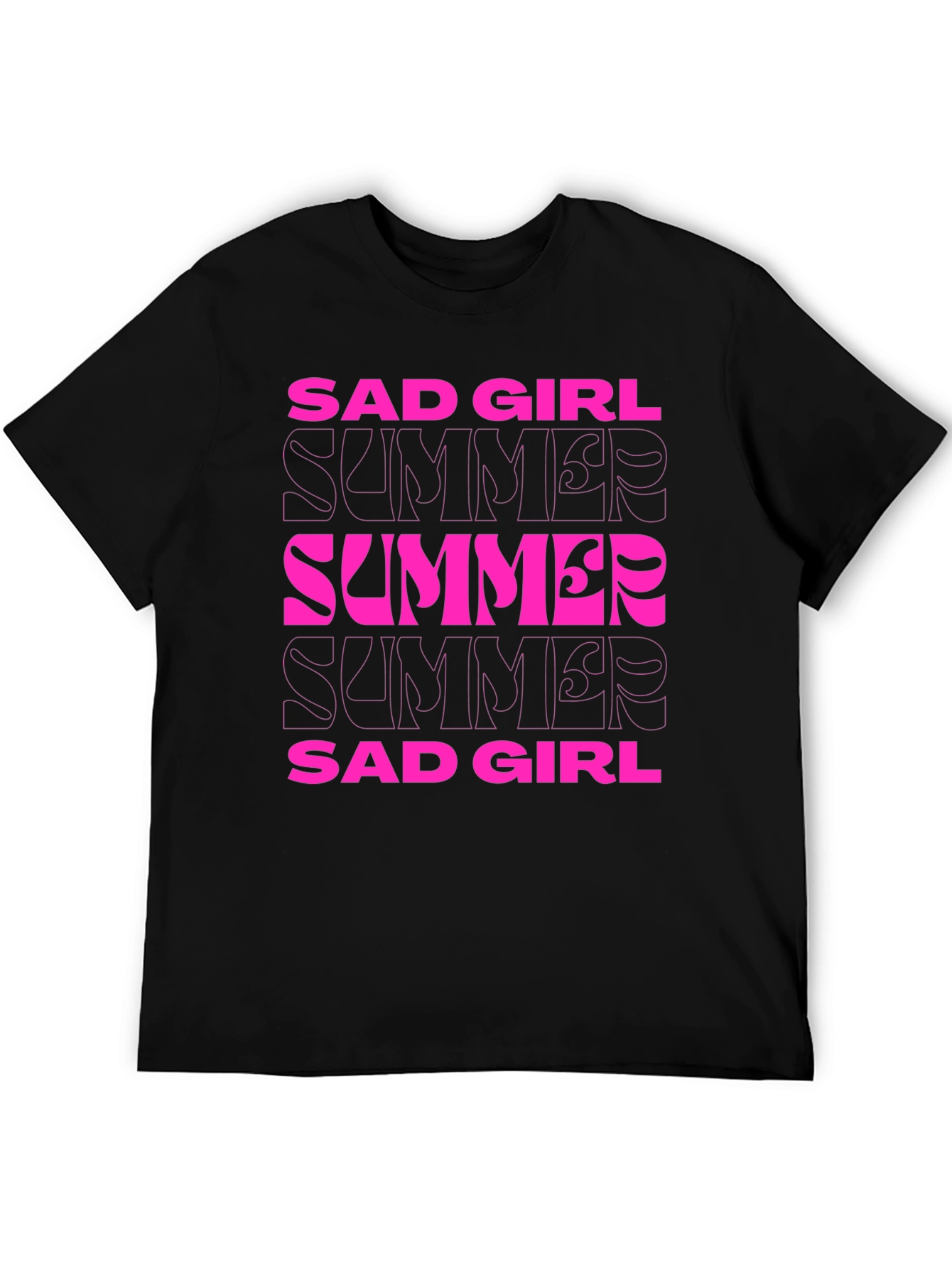 Sad Girl Summer Graphic Tee - Stylish Comfort