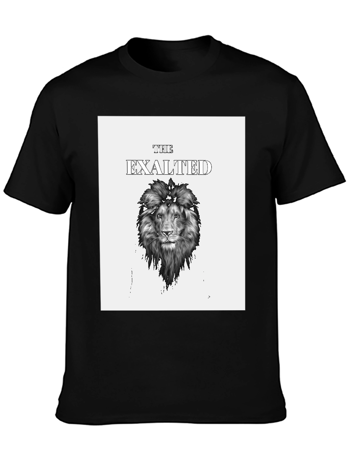 The Exalted Lion Black Graphic T-Shirt