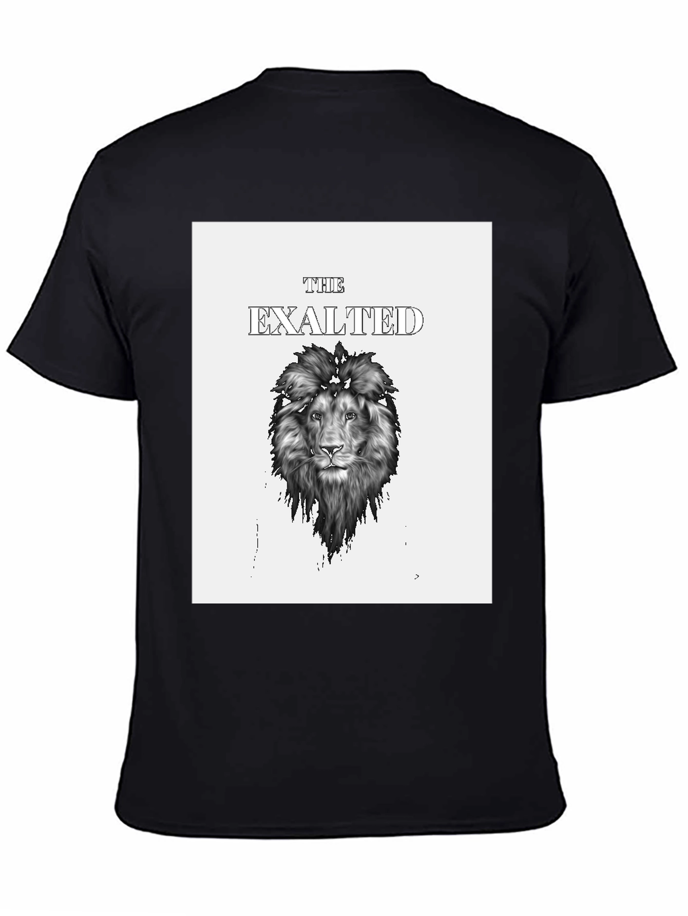 The Exalted Lion Black Graphic T-Shirt