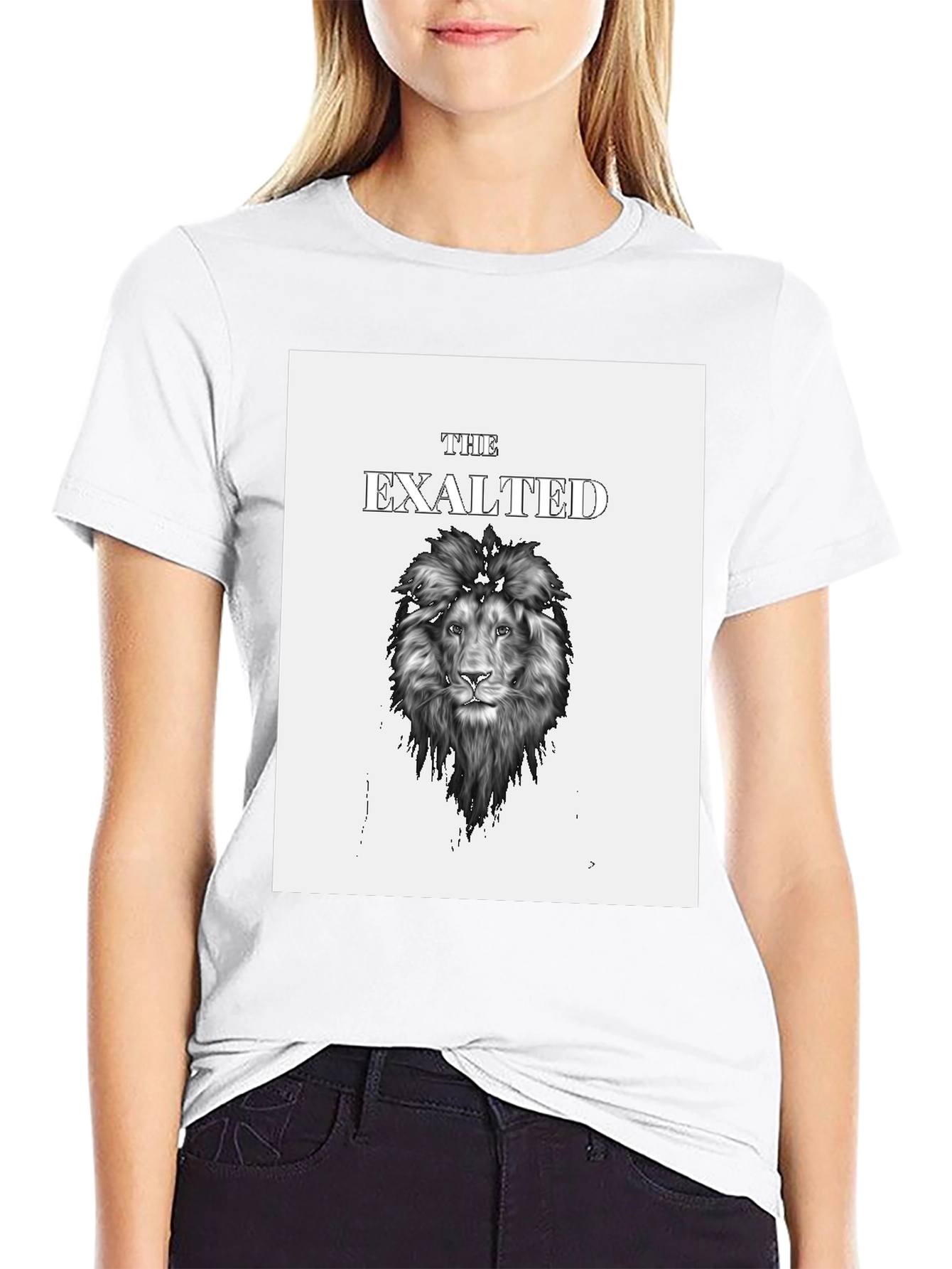 The Exalted Lion Black Graphic T-Shirt