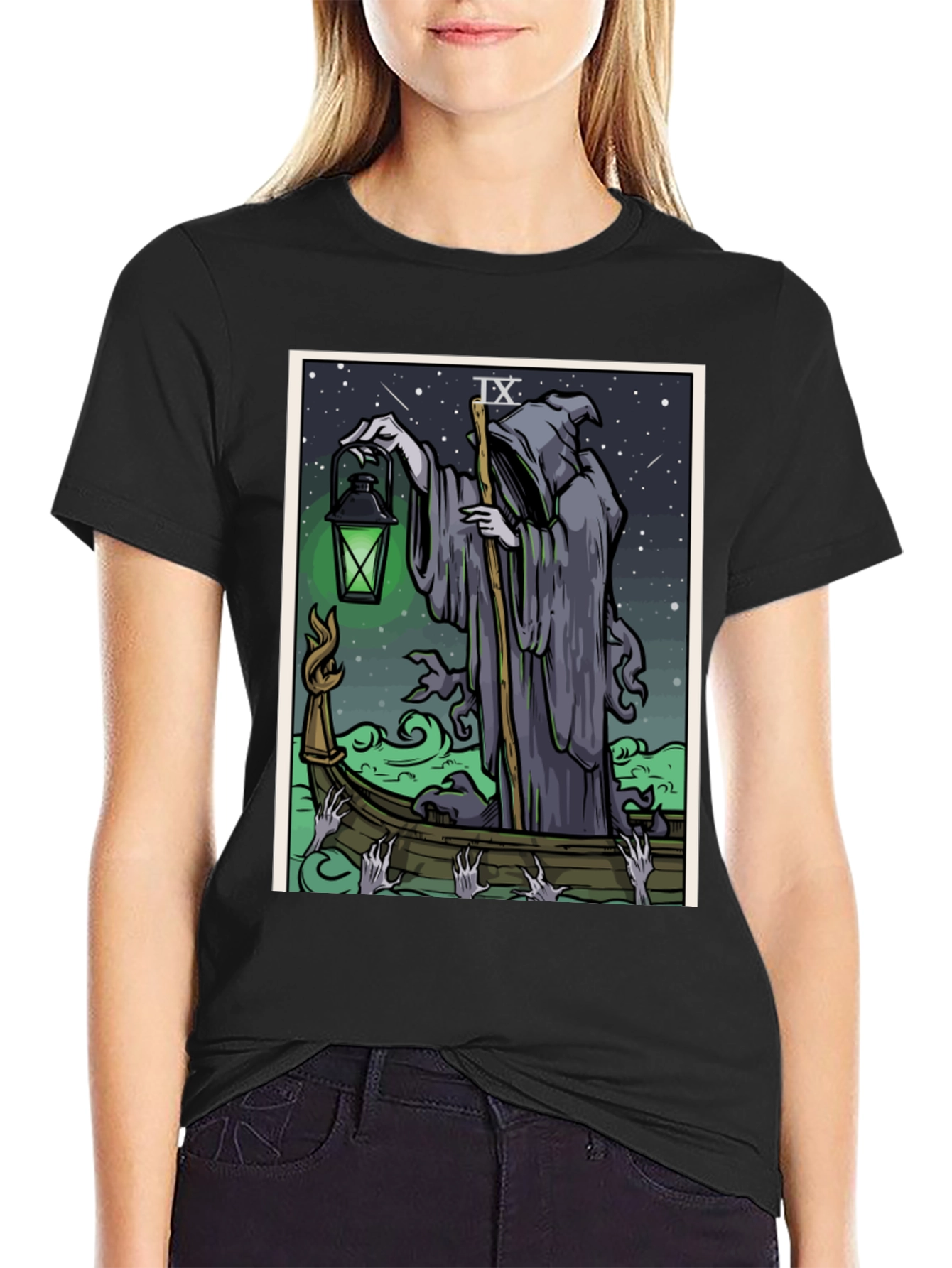 Grim Reaper Tarot Card T-Shirt