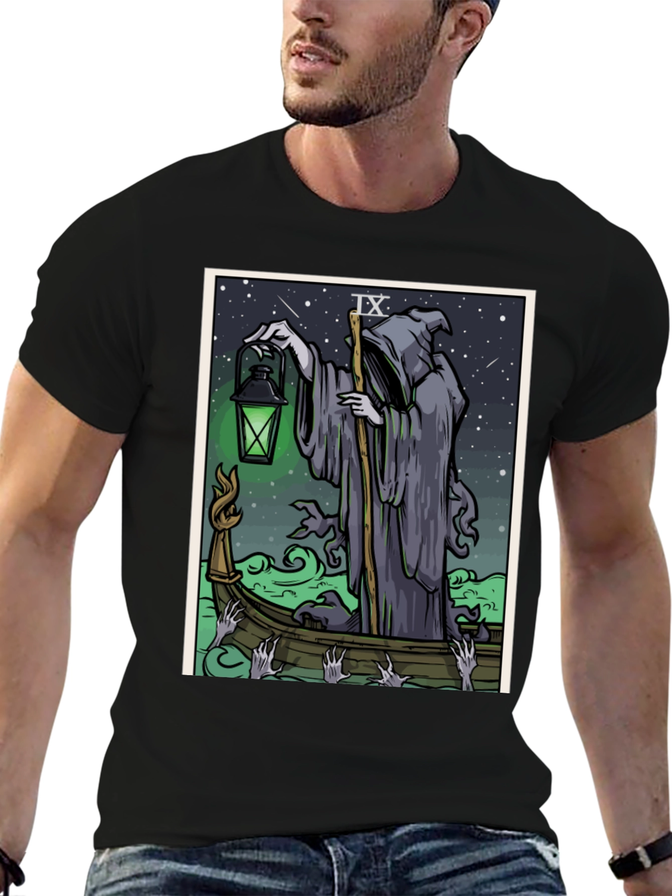 Grim Reaper Tarot Card T-Shirt