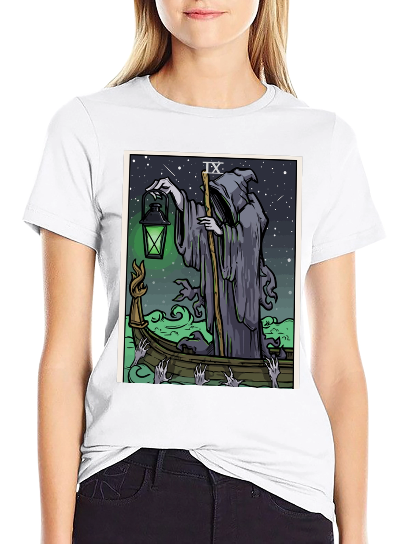 Grim Reaper Tarot Card T-Shirt
