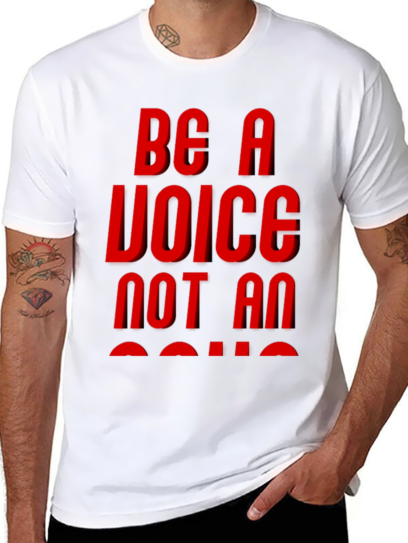 Be A Voice Graphic Tee - Black