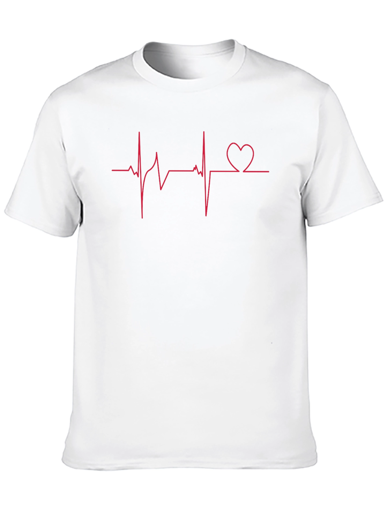 Heartbeat Love Graphic T-Shirt - Black
