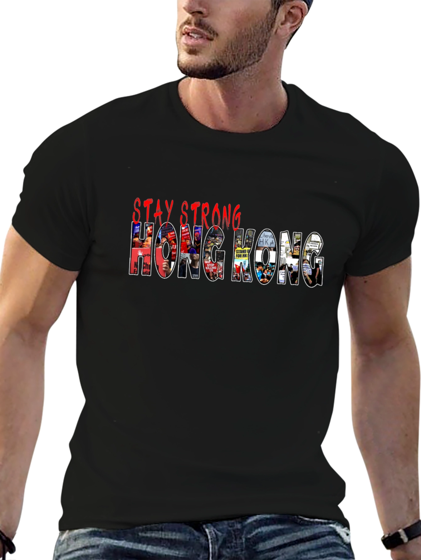 Stay Strong Hong Kong Graphic T-Shirt