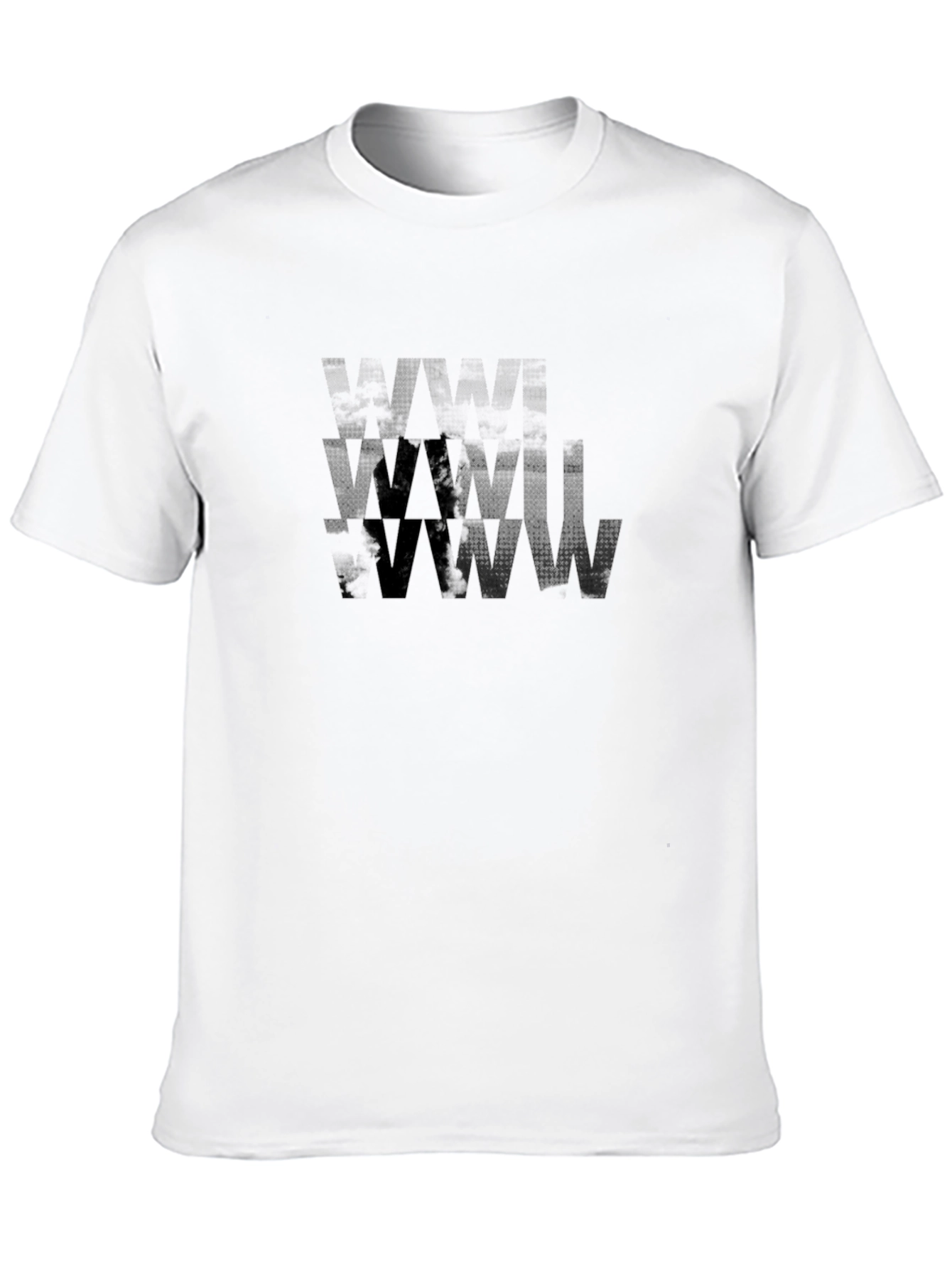 Abstract Black Graphic Print T-Shirt