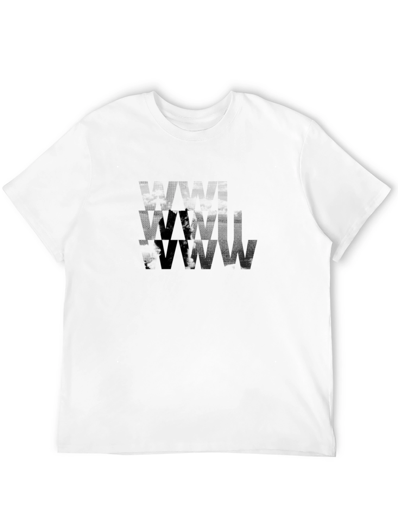 Abstract Black Graphic Print T-Shirt