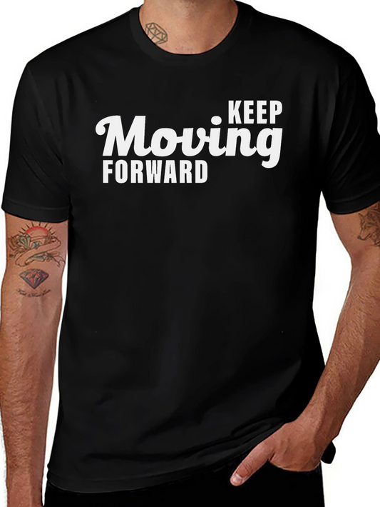 Keep Moving Forward Graphic Tee - Black