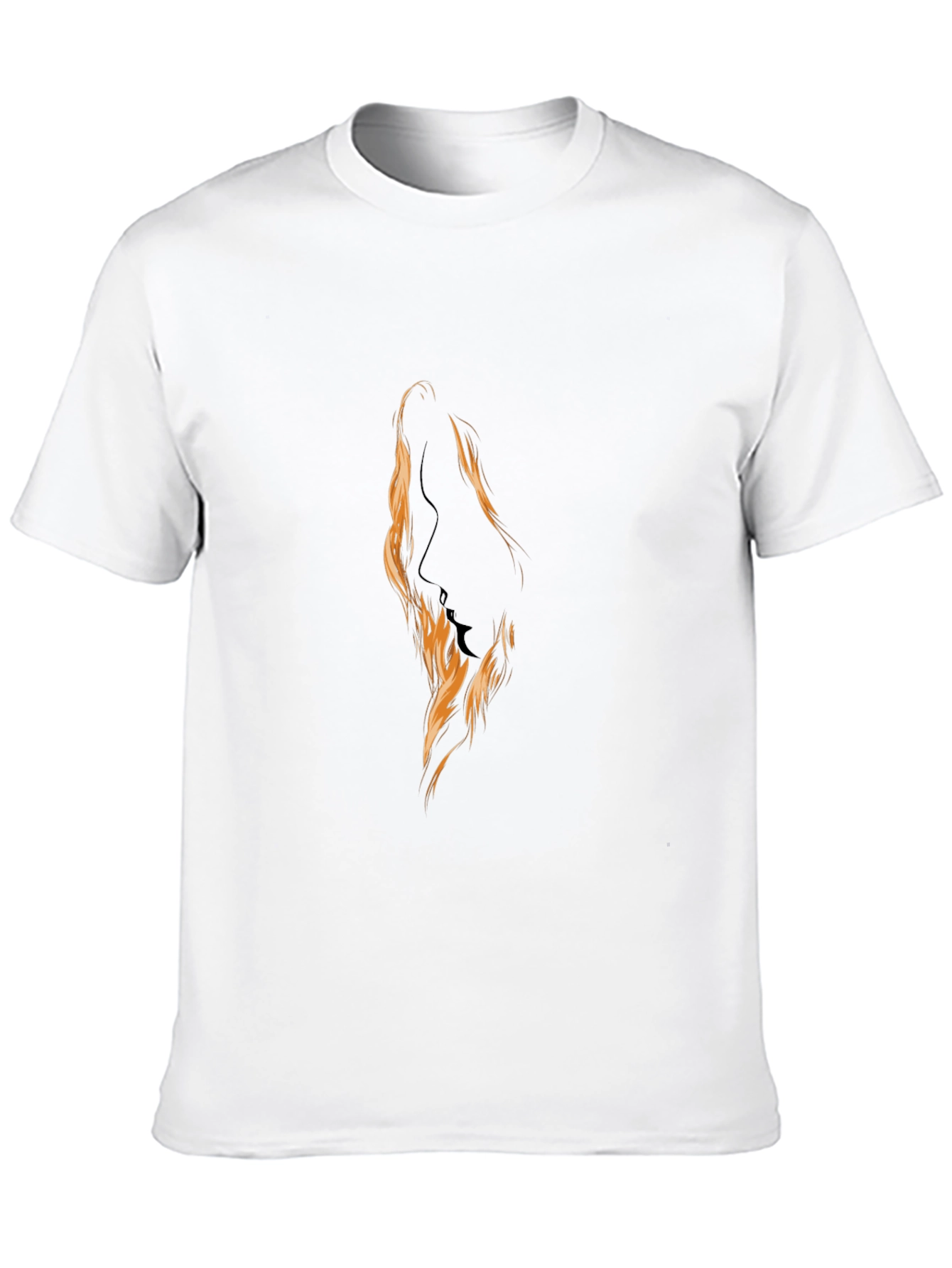 Silhouette Fire Graphic Black T-Shirt