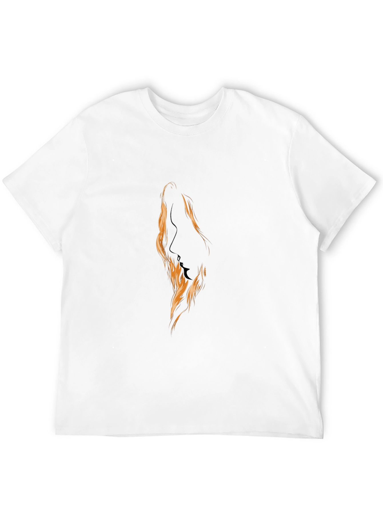 Silhouette Fire Graphic Black T-Shirt