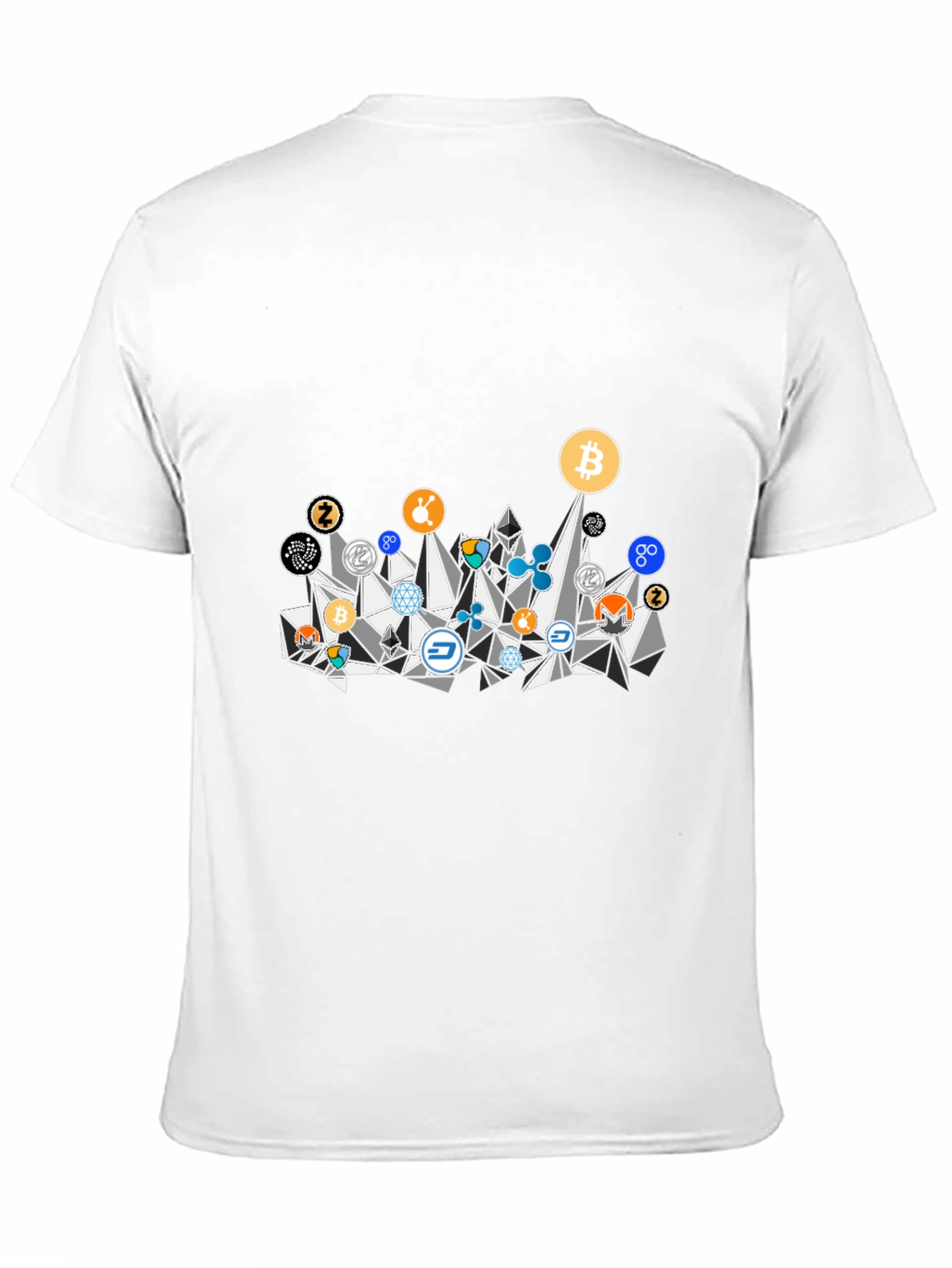 Crypto Coins Graphic Tee - Black
