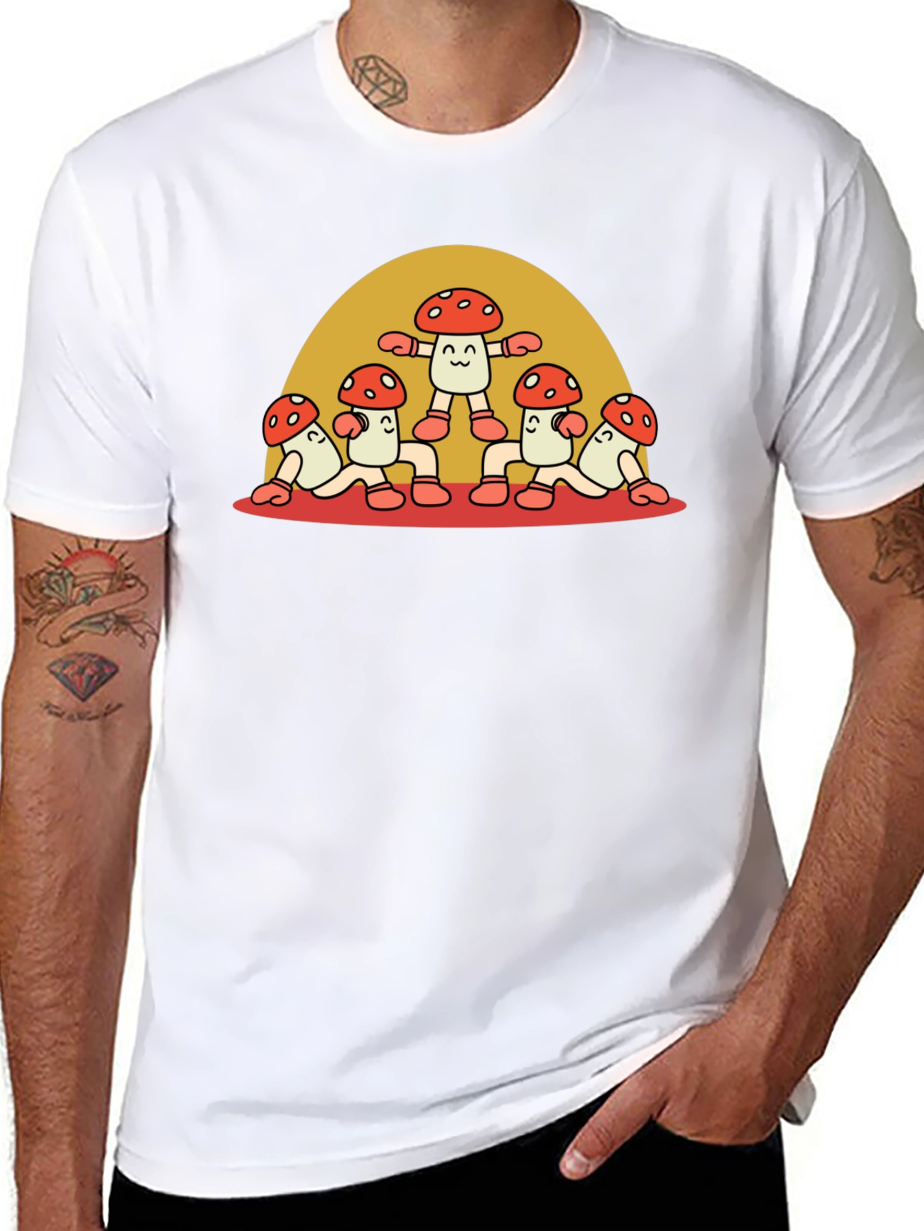 Funky Mushroom Graphic Tee