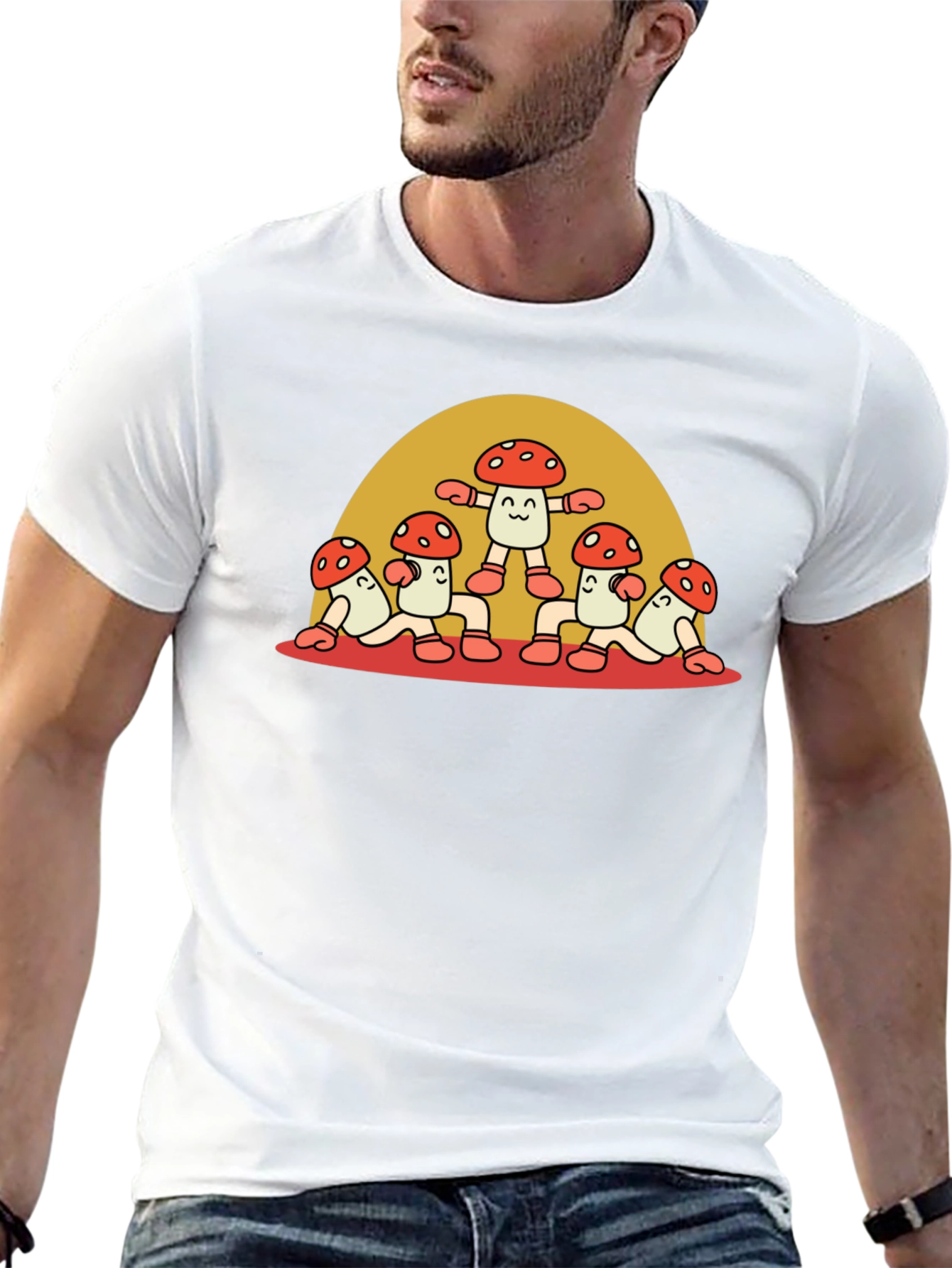 Funky Mushroom Graphic Tee