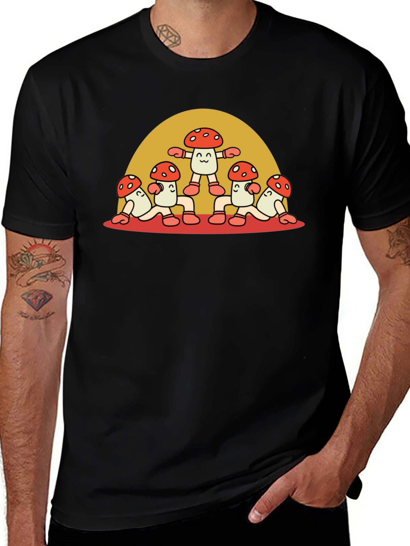 Funky Mushroom Graphic Tee