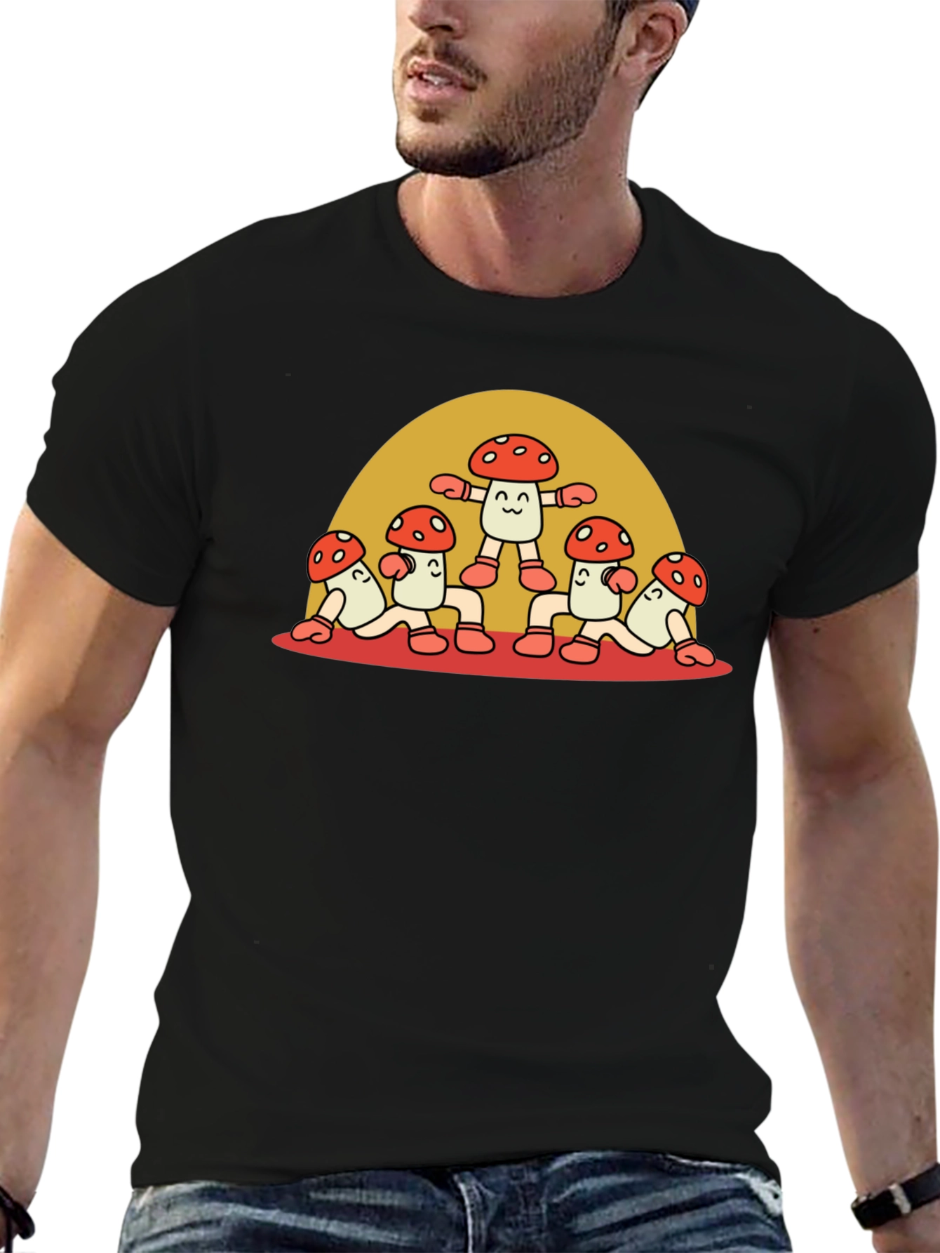 Funky Mushroom Graphic Tee