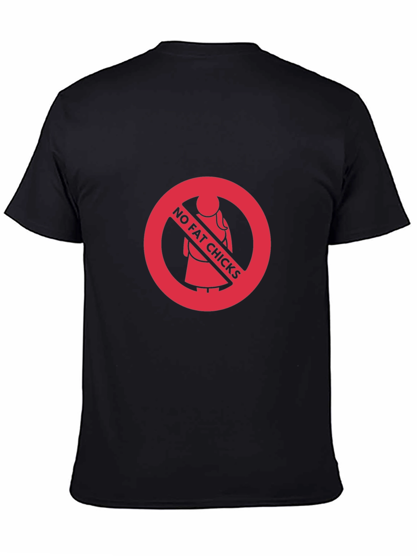 No Fat Chicks Graphic Tee - Bold Statement T-Shirt