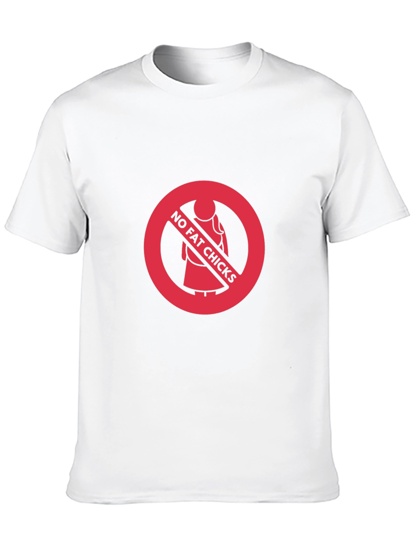 No Fat Chicks Graphic Tee - Bold Statement T-Shirt