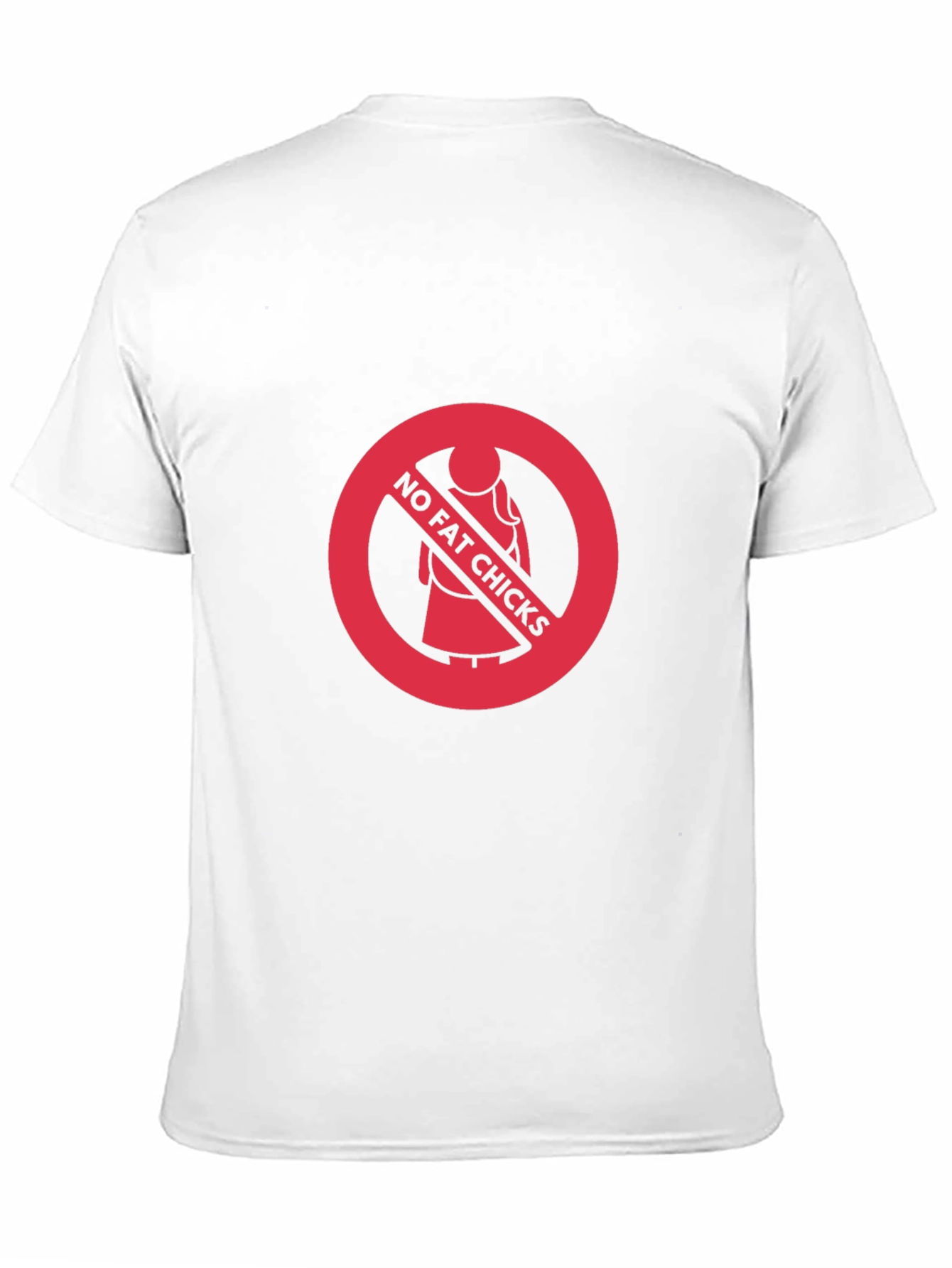 No Fat Chicks Graphic Tee - Bold Statement T-Shirt
