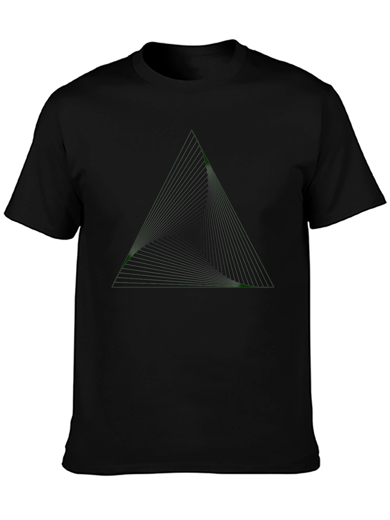 Dark Triangle Graphic Mens Tee